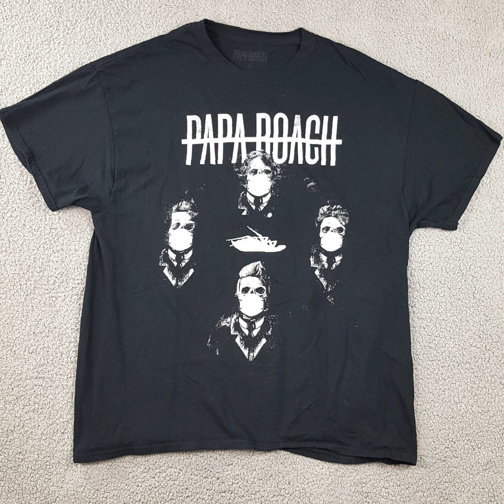 SOMET VINTAGE Papa Roach I Need Some Space Tour T-Shirt Men's XL Black Retro Rock 90s Y2K Size US XL / EU 56 / 4 - 4 Thumbnail