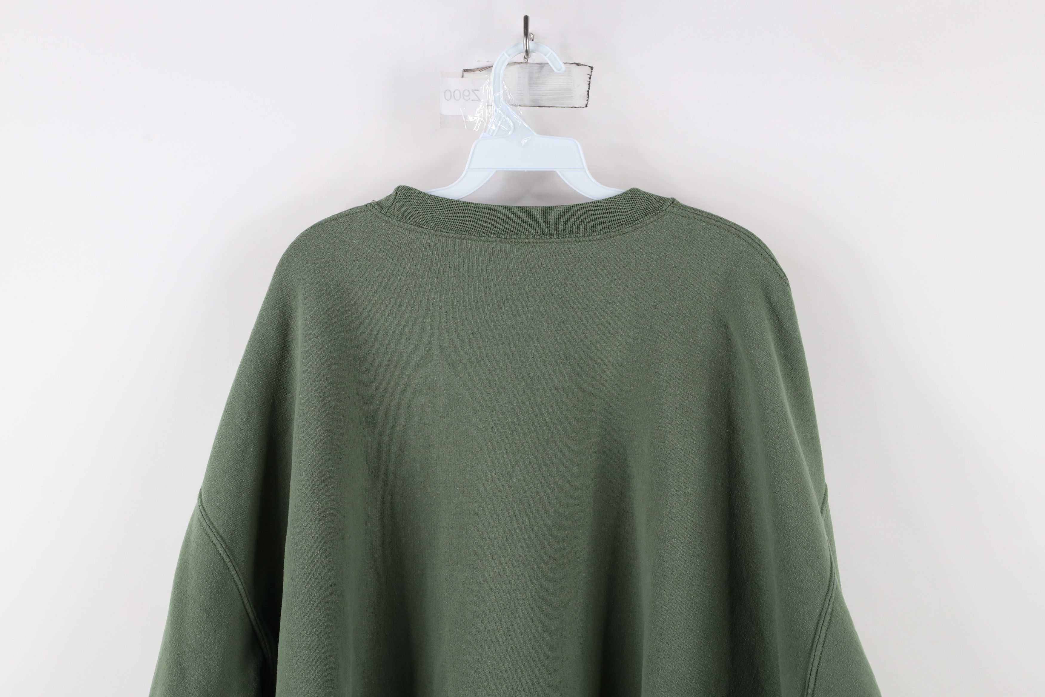 Vintage Vintage 90s Streetwear Bald Eagle Crewneck Sweatshirt Green Size US XXL / EU 58 / 5 - 9 Thumbnail