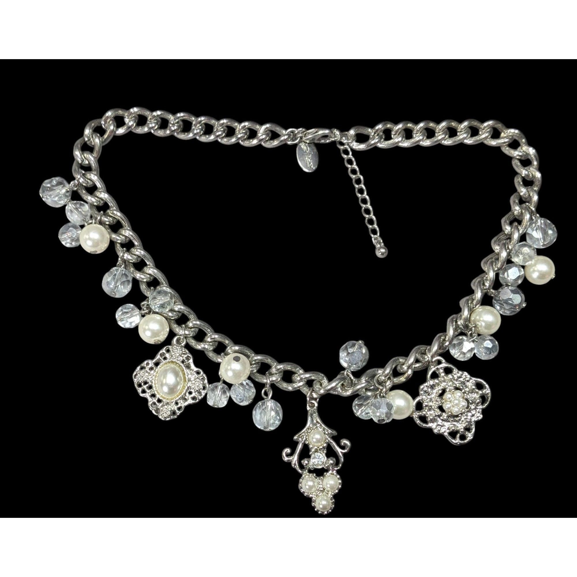 White House Black Market White House Black Market Victorian Style Charm Necklace With Size ONE SIZE - 1 Thumbnail