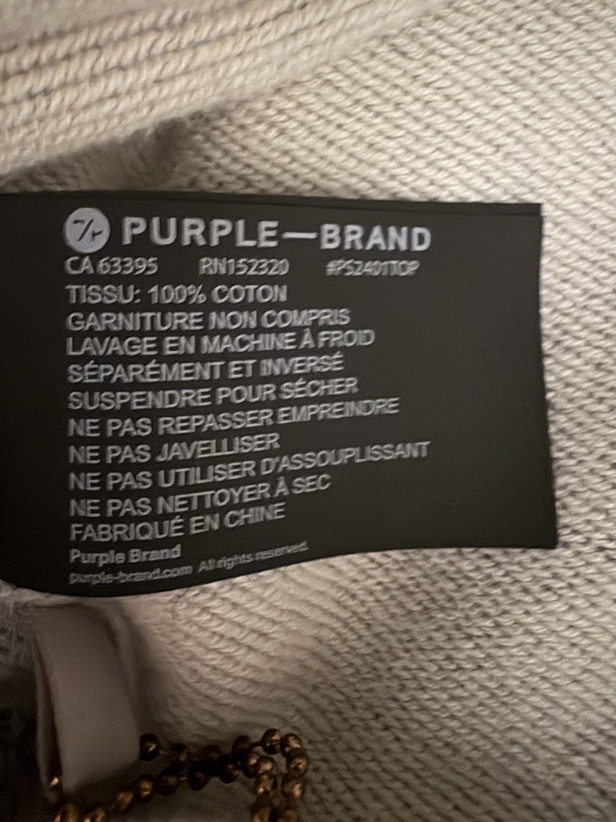 Purple Brand Purple brand hoodie grey Size US S / EU 44-46 / 1 - 6 Thumbnail
