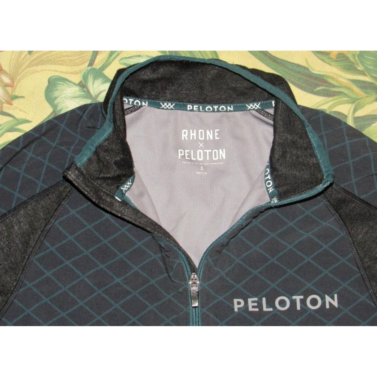 Rhone RHONE x PELOTON Full Zip Jacket Small S Black Green Windbreaker Mens Size US S / EU 44-46 / 1 - 2 Thumbnail