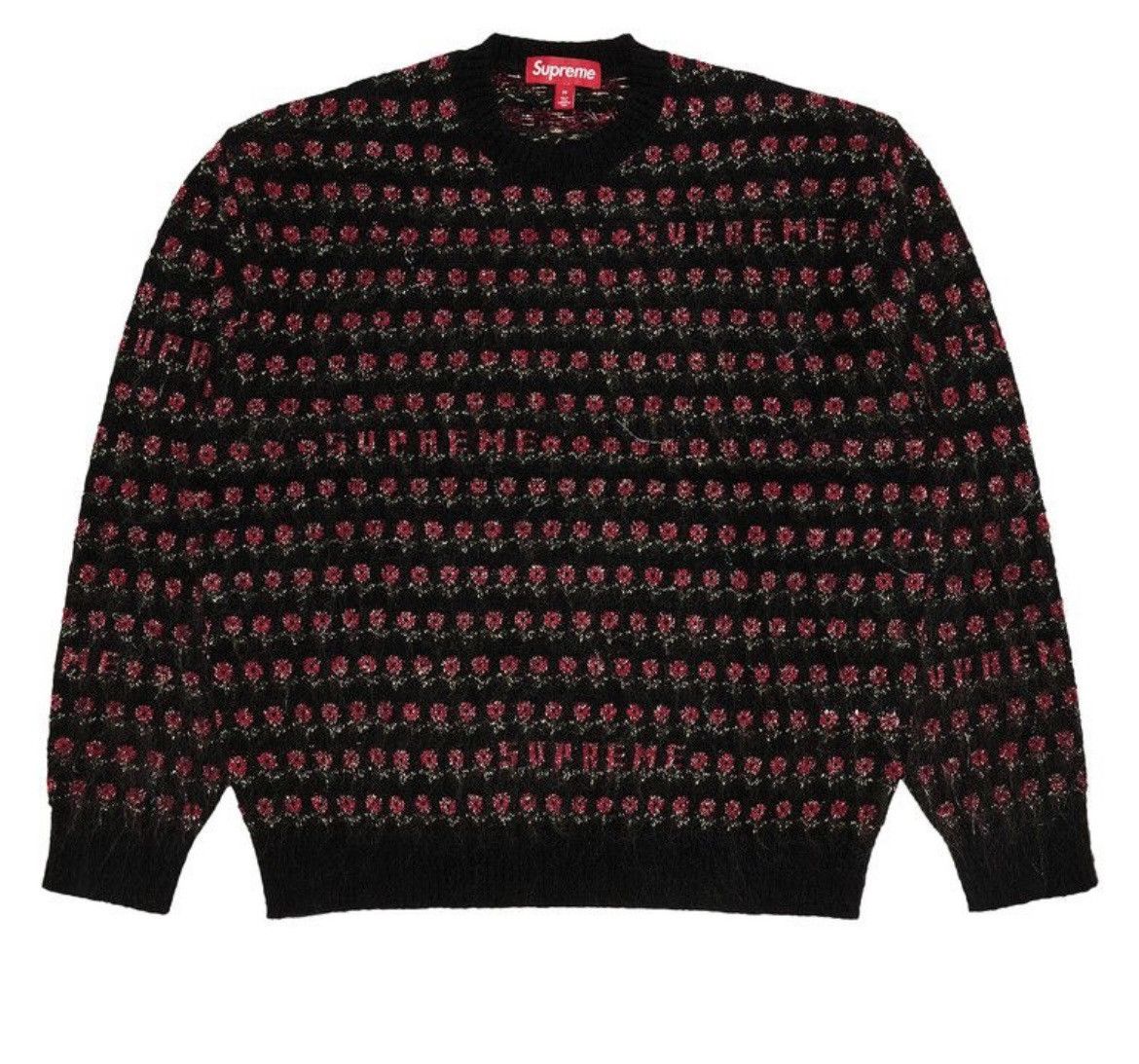 Supreme Supreme flowers metallic sweater black Size US L / EU 52-54 / 3 - 1 Thumbnail