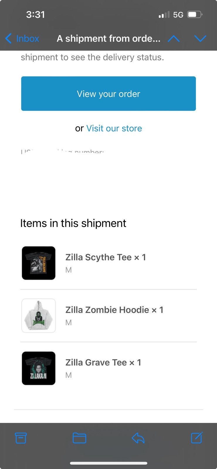City Morgue Zillakami Grave T Shirt - Medium Size US M / EU 48-50 / 2 - 14 Thumbnail