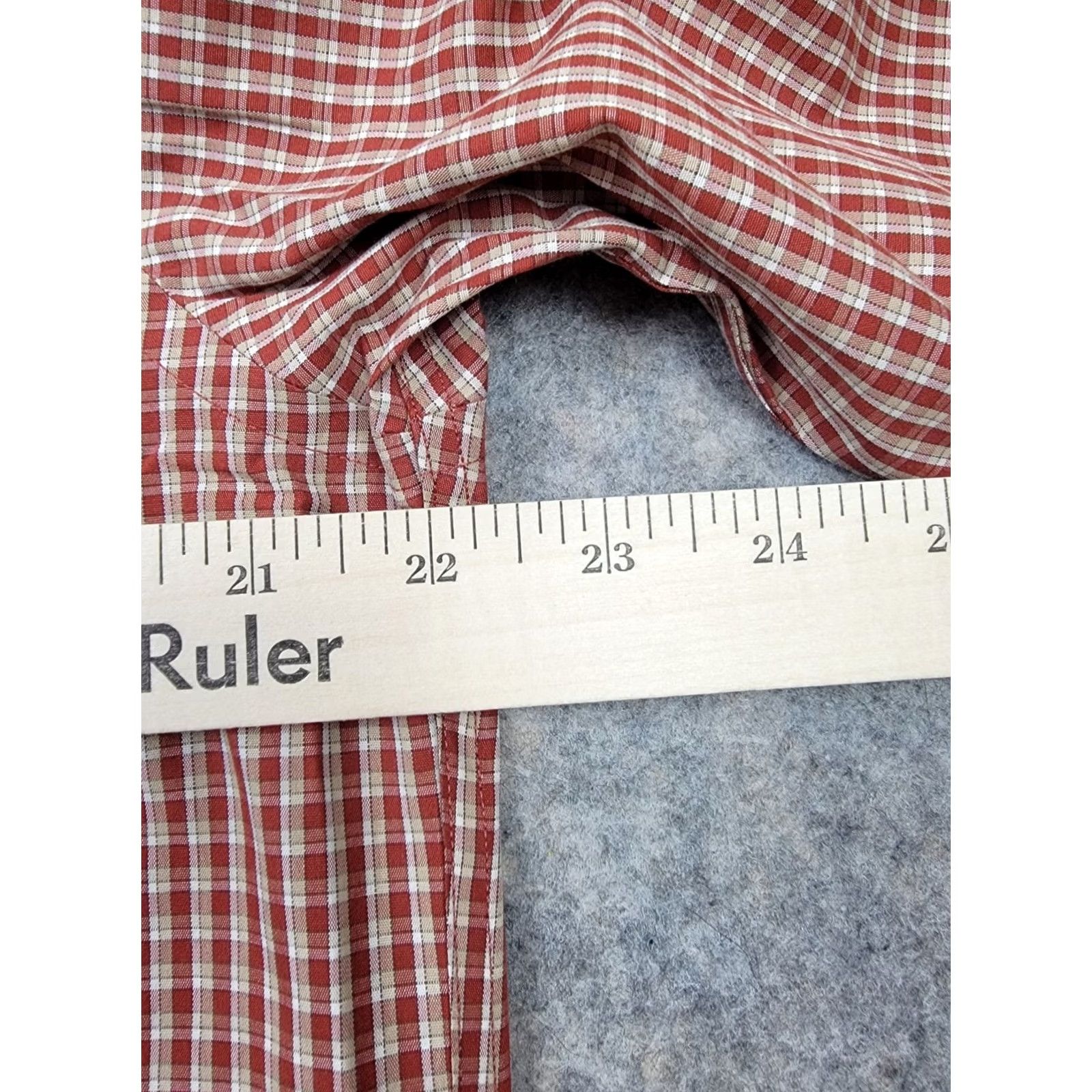 Vintage L.L. Bean Shirt Mens Medium Red Check Long Sleeve Button Down Wrinkle Resistant Size US M / EU 48-50 / 2 - 6 Thumbnail