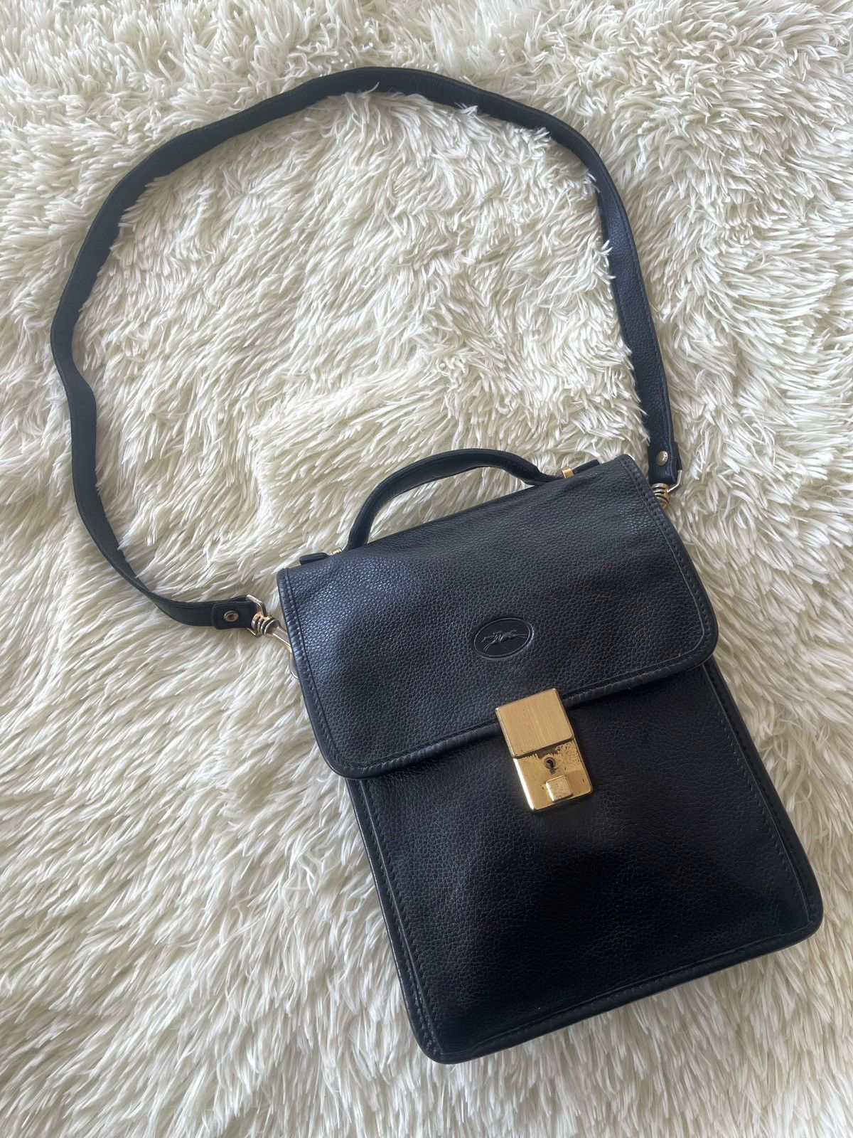 Leather × Longchamp × Vintage Vintage Longchamp Sling Shoulder Bag Size ONE SIZE - 7 Thumbnail