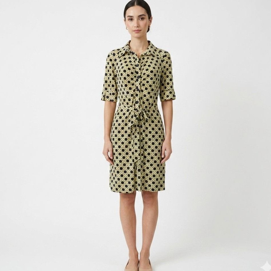 Laundry by Shelli Segal Laundry Shelli Segal Button Up Shirt Dress Size 2 Black Size XS / US 0-2 / IT 36-38 - 1 Thumbnail