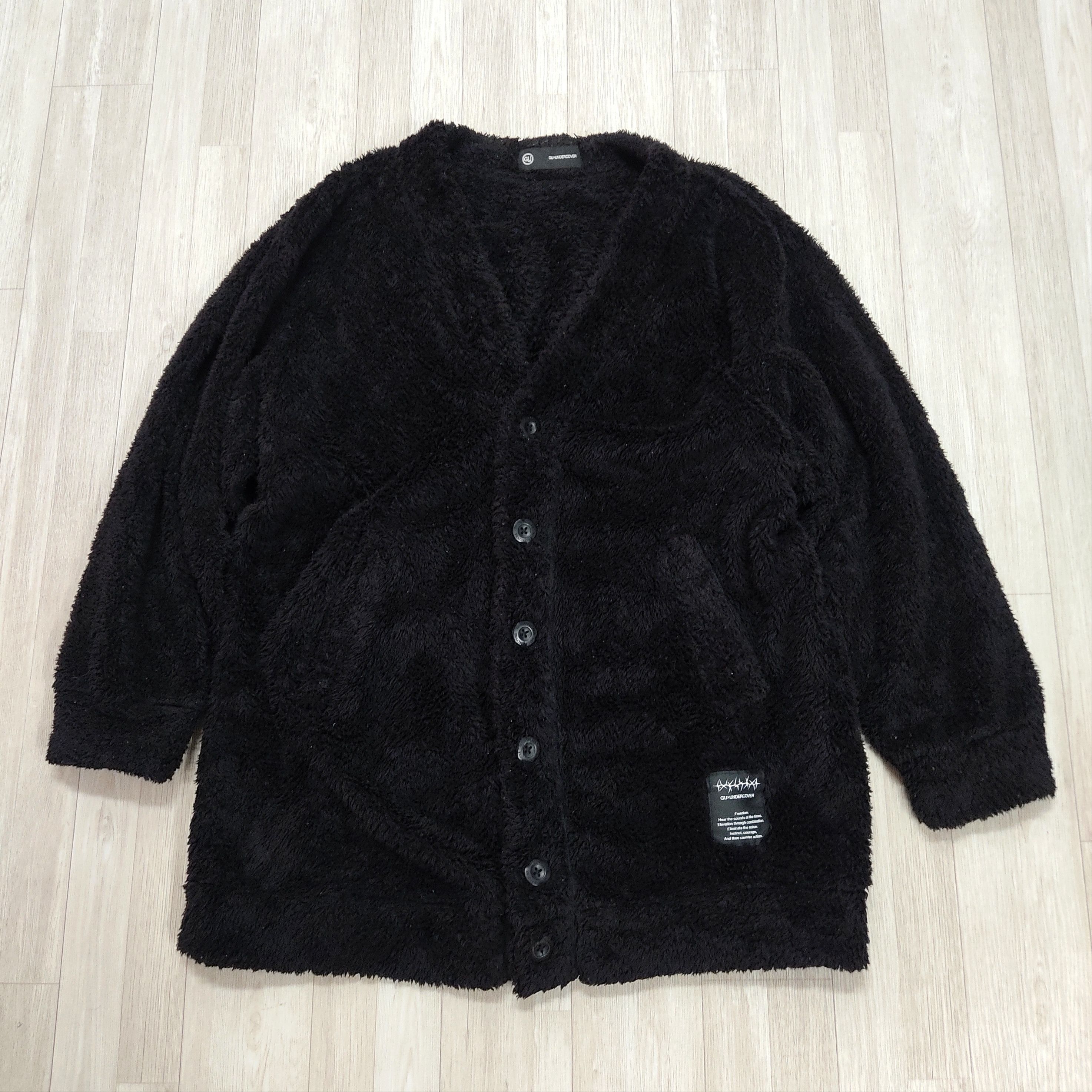 Japanese Brand × Undercover GU x UNDERCOVER Freedom Fleece Button Oversized Jacket Size US L / EU 52-54 / 3 - 4 Thumbnail