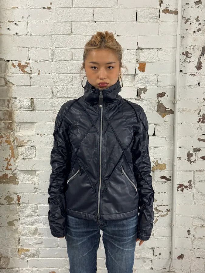 Marithe + Francois Girbaud FW2000 Marithé + François Girbaud Structure Navy Jacket Size S / US 4 / IT 40 - 1 Thumbnail