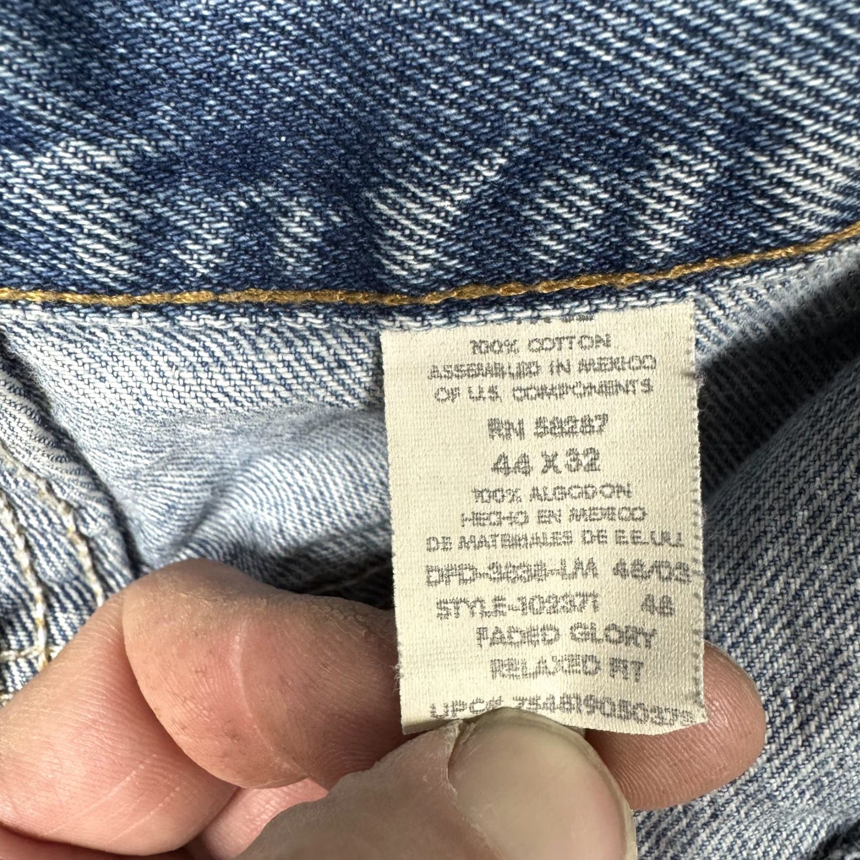 Faded Glory Faded Glory Jeans Men 42x30.5 Relaxed Fit Straight Leg Workwear Dadcore Size US 44 / EU 60 - 7 Thumbnail