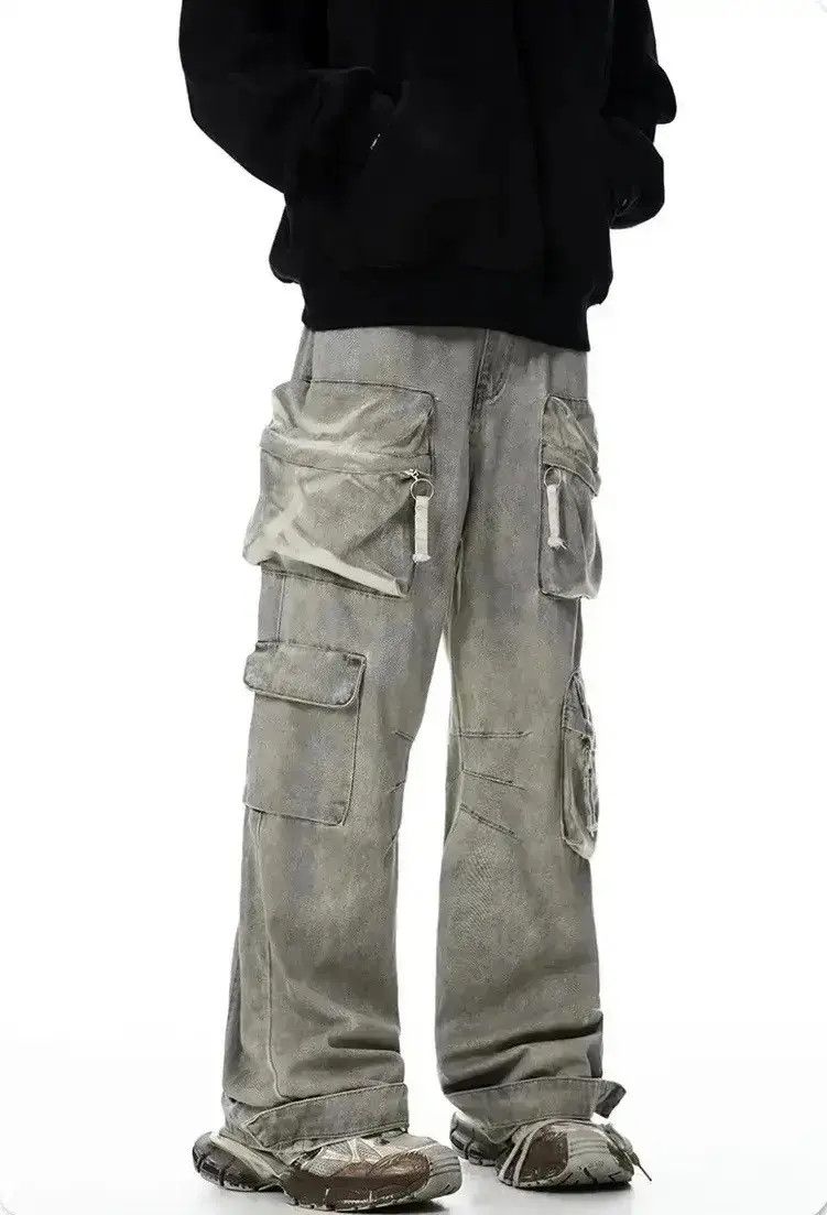 Japanese Brand Streetwear distressed hiphop cargo baggy pants y2k Size US 30 / EU 46 - 1 Thumbnail