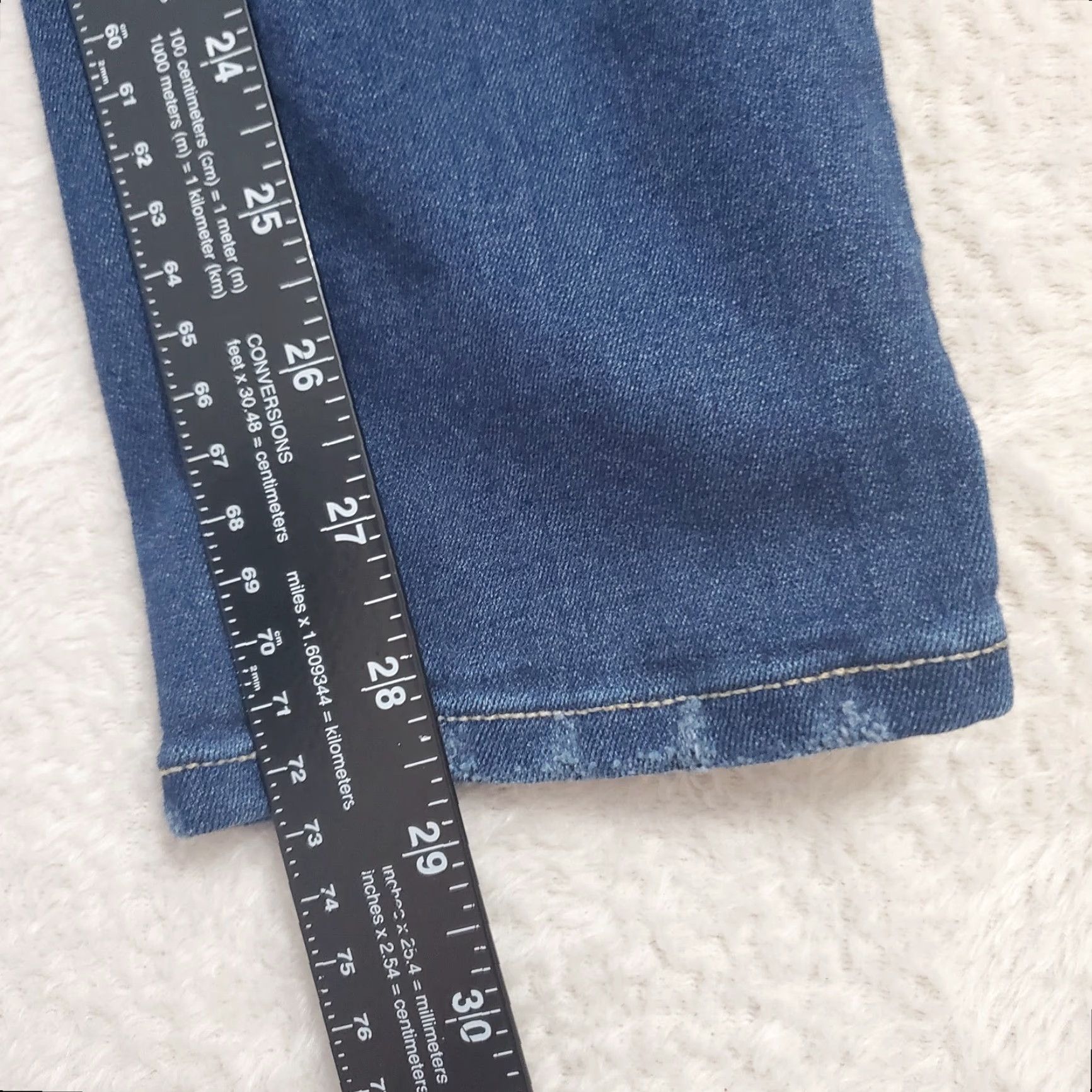 Paige Paige Jeans Women’s Size 29 Mid Rise Skinny Stretch Denim Blue Skyline Regular 5-Pocket Womens Jeans Size 29" - 6 Thumbnail