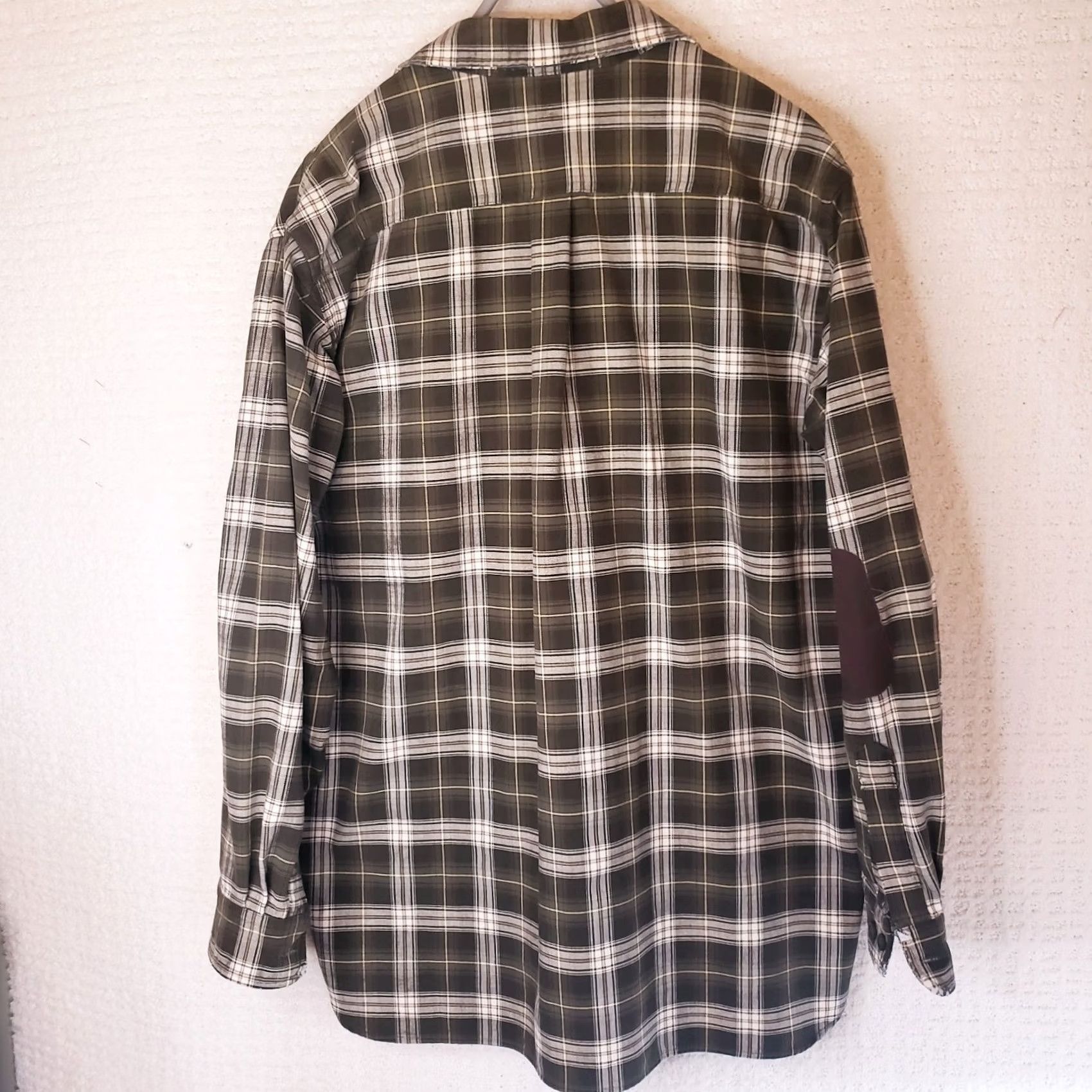 Vintage VINTAGE L.L. Bean Shirt Men LT Large Tall Button-Up Twill White Green Tartan Plaid 90s Shirt Mens Size US L / EU 52-54 / 3 - 6 Thumbnail
