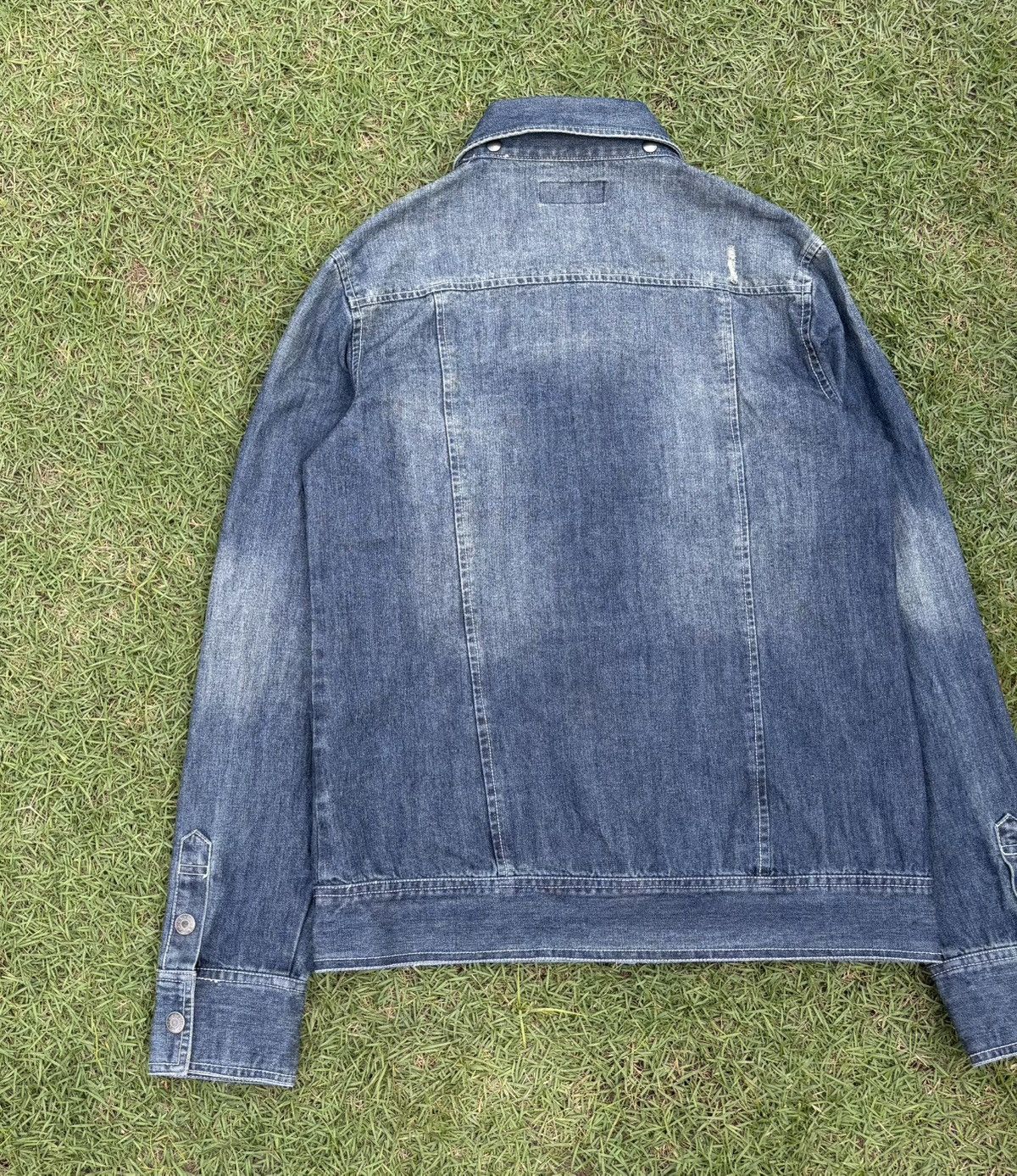 If Six Was Nine 🔥IN THE ATTIC DISTRESSED DENIM JACKET Size US M / EU 48-50 / 2 - 12 Thumbnail