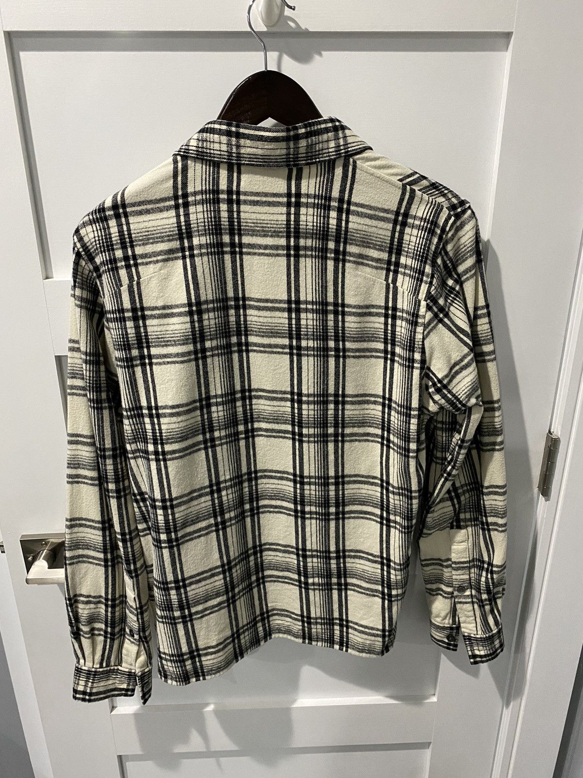 John Elliott John Elliott Straight Hem Flannel Black/Ivory Size 2/M Size US M / EU 48-50 / 2 - 2 Thumbnail