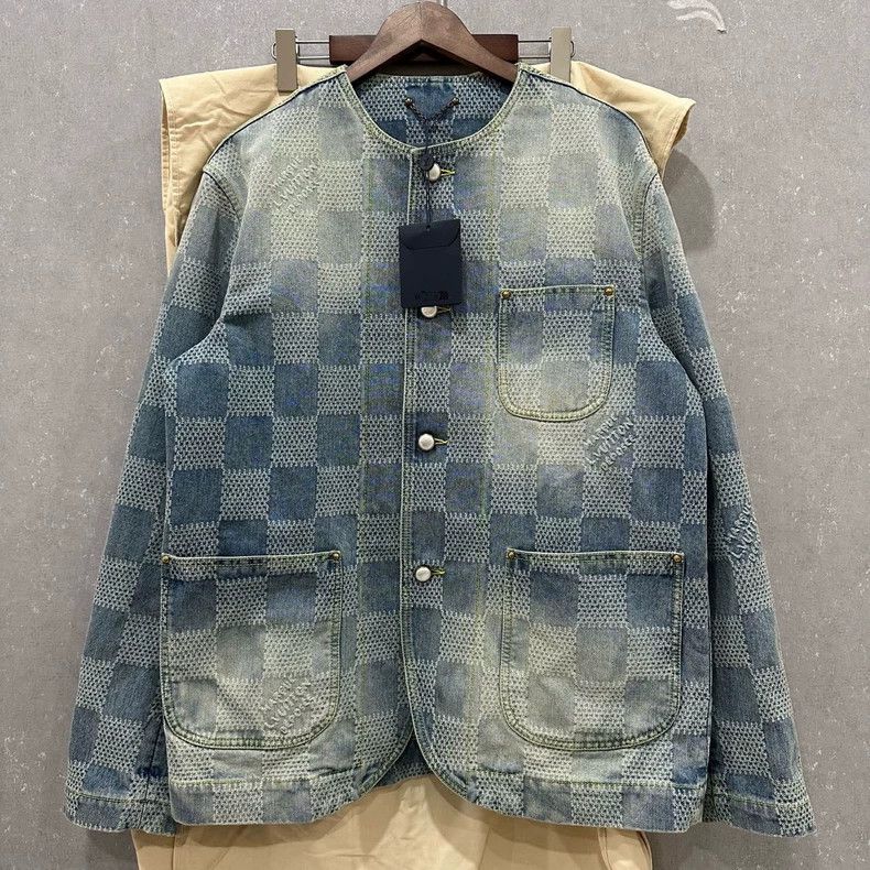Louis Vuitton Checkerboard Logo Jacket - dmc