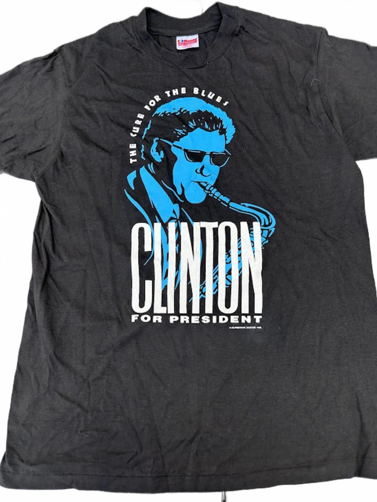 Hanes Vintage Clinton President Tee USA Made Large Size US L / EU 52-54 / 3 - 1 Thumbnail