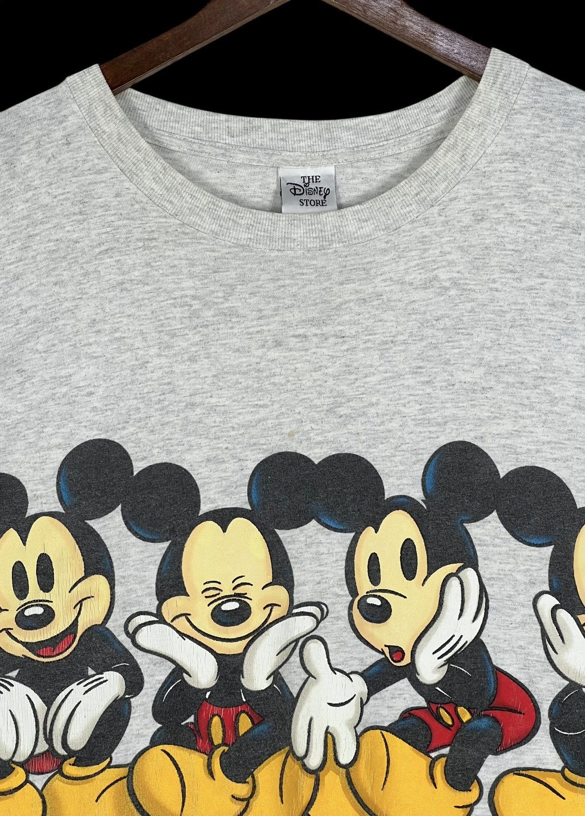 Disney 90s Vintage Mickey Mouse Tee / Dress Size L / US 10 / IT 46 - 3 Thumbnail