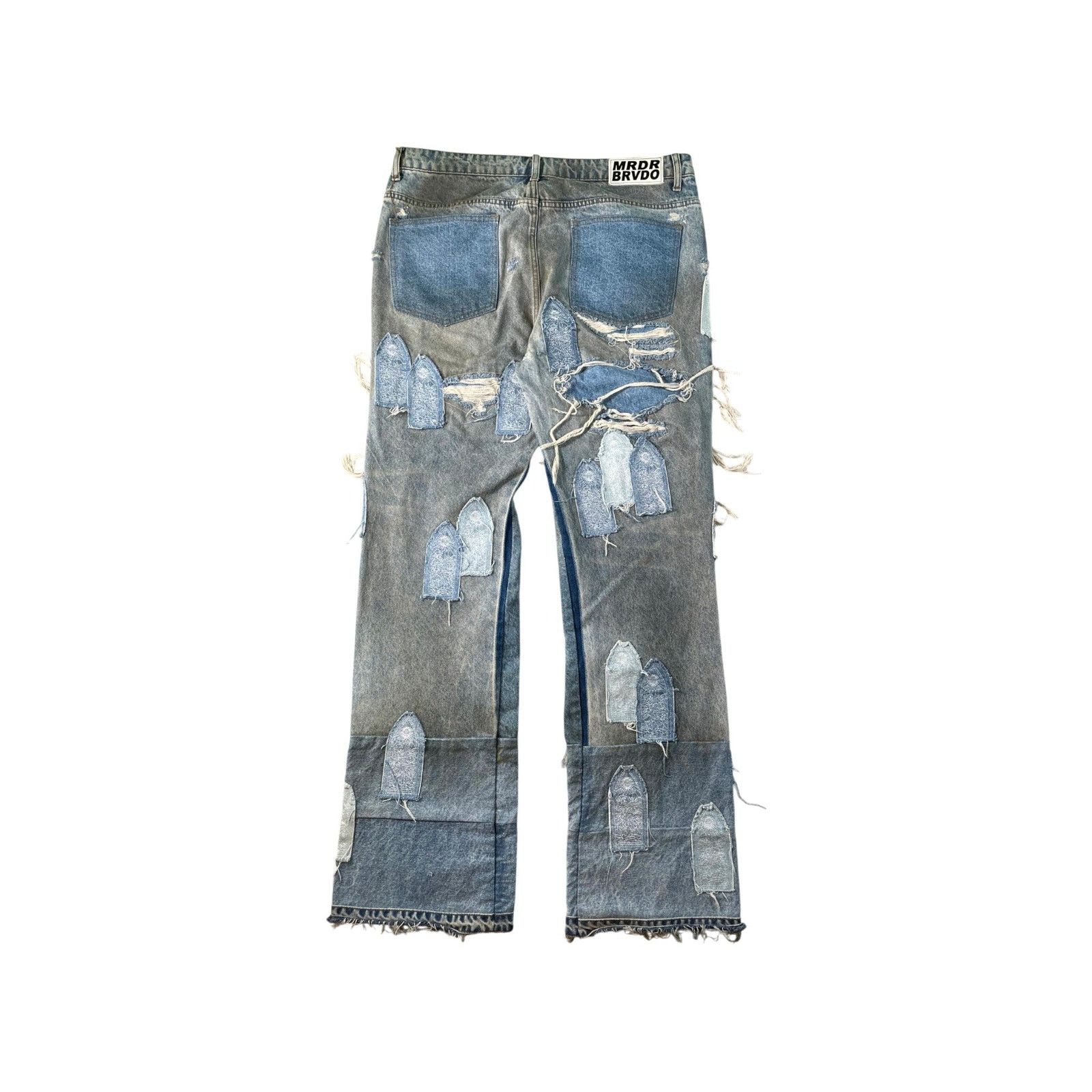 Who Decides War Who Decides War Denim Patch Vintage Wash Jeans Size US 36 / EU 52 - 2 Thumbnail