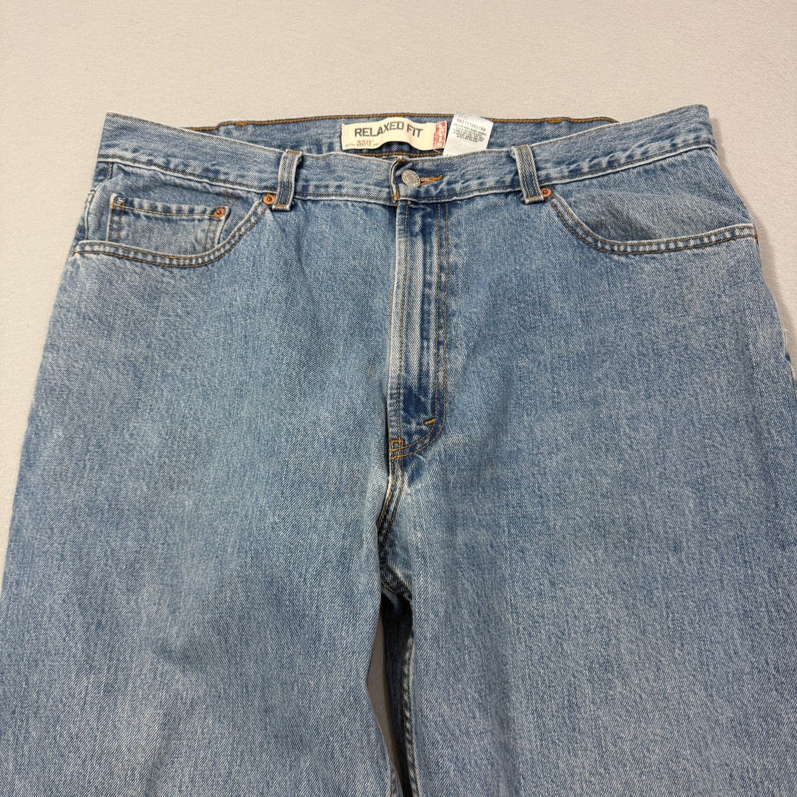 Levi's Vintage Levis 550 Relaxed Fit Jeans Men's 40x32 Blue Denim Size US 40 / EU 56 - 2 Thumbnail