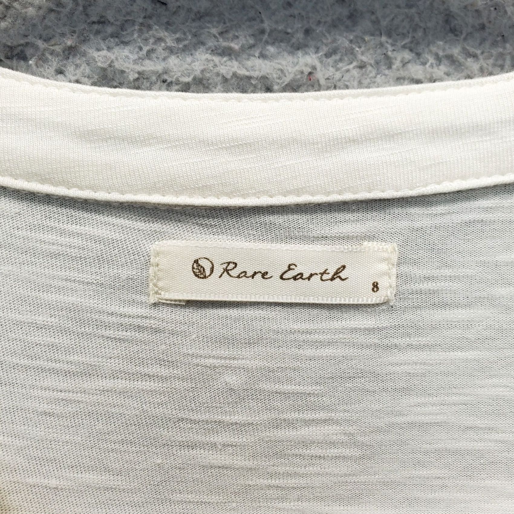 Vintage Rare Earth Tunic Top Womens Size 8 Tan Embroidered Stretch Long Sleeve Pullover Shirt Womens Size 8 Tan Embroidered Stretch Long Sleeve Pullover Size M / US 6-8 / IT 42-44 - 6 Thumbnail
