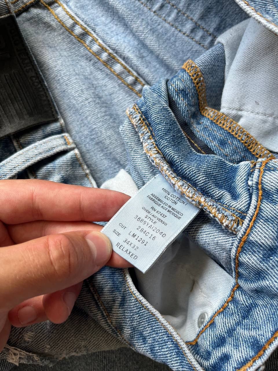 Polo Ralph Lauren × Vintage Vintage Polo Ralph Lauren Jeans Baggy Denim Pants Y2K 34x32 Size US 34 / EU 50 - 10 Thumbnail