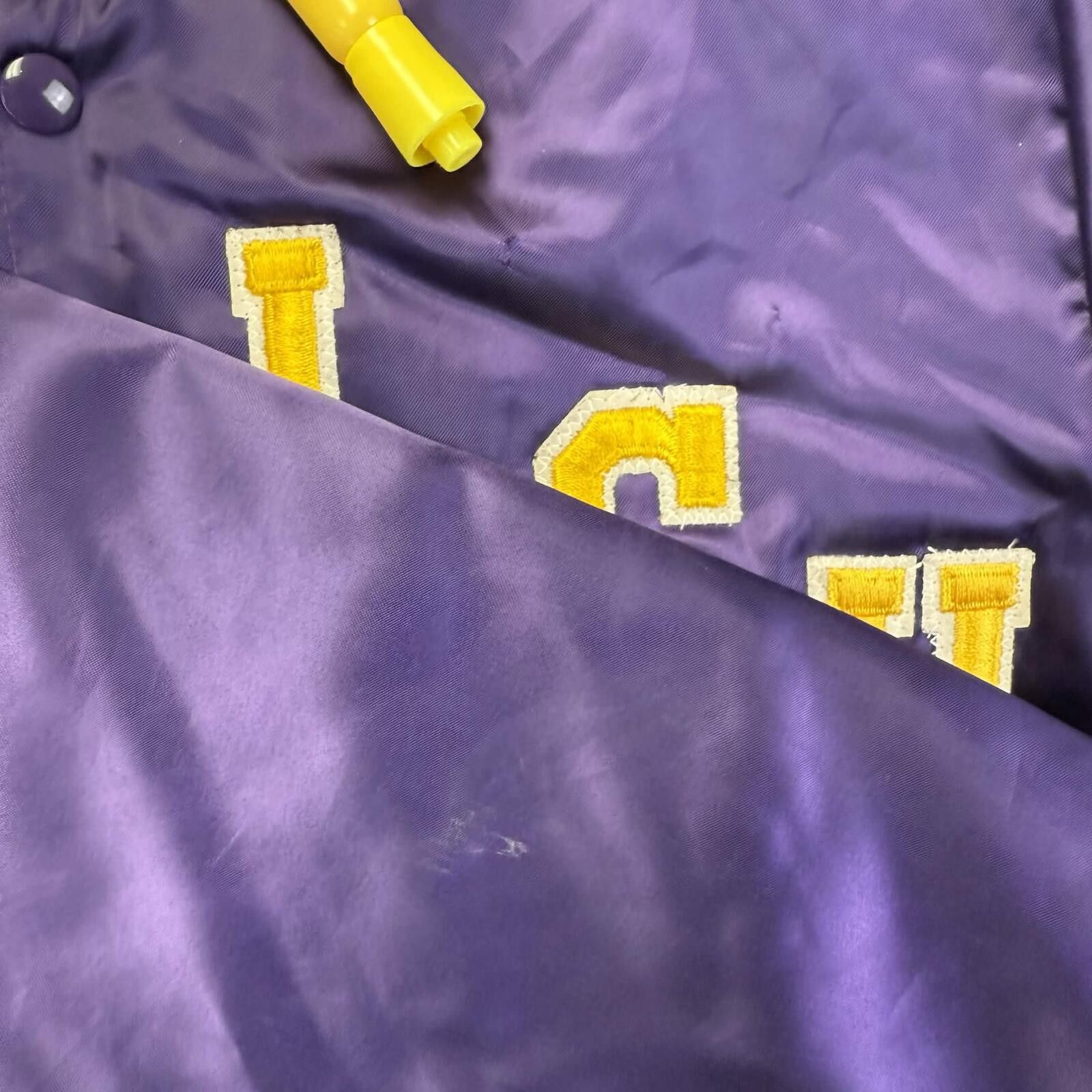 Other LSU Tigers Vintage Satin Bomber Jacket Size ONE SIZE - 6 Thumbnail