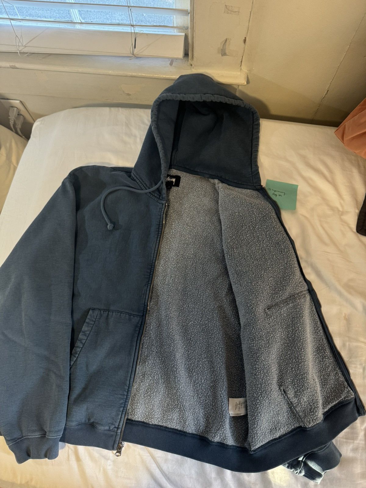 Stussy Heavy Faint Arch Logo Zip Up Made in Portugal Size US M / EU 48-50 / 2 - 3 Thumbnail