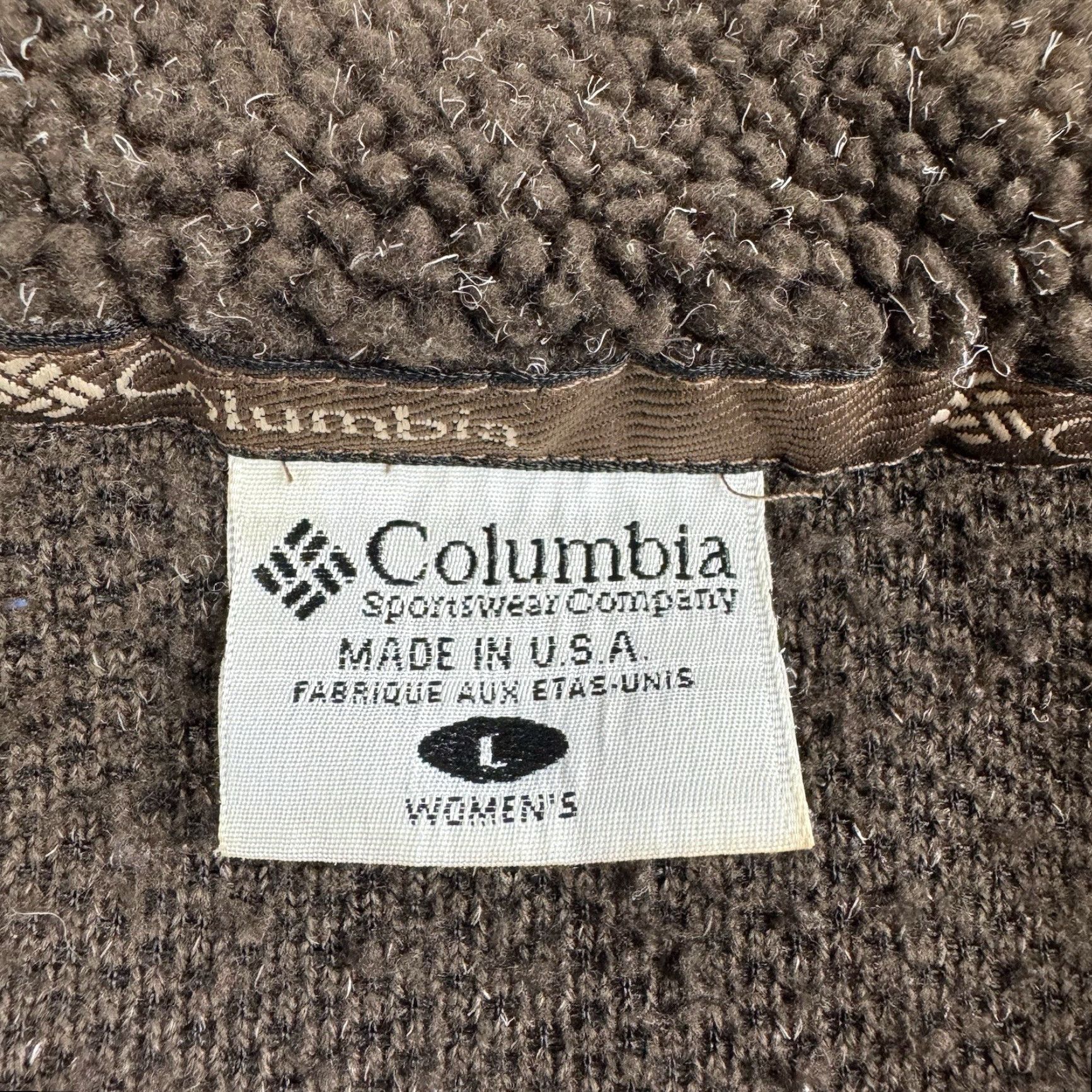 Vintage VINTAGE Columbia Fleece Jacket Womens Large Brown 90s Casual Outdoor Full Zip Size L / US 10 / IT 46 - 4 Thumbnail