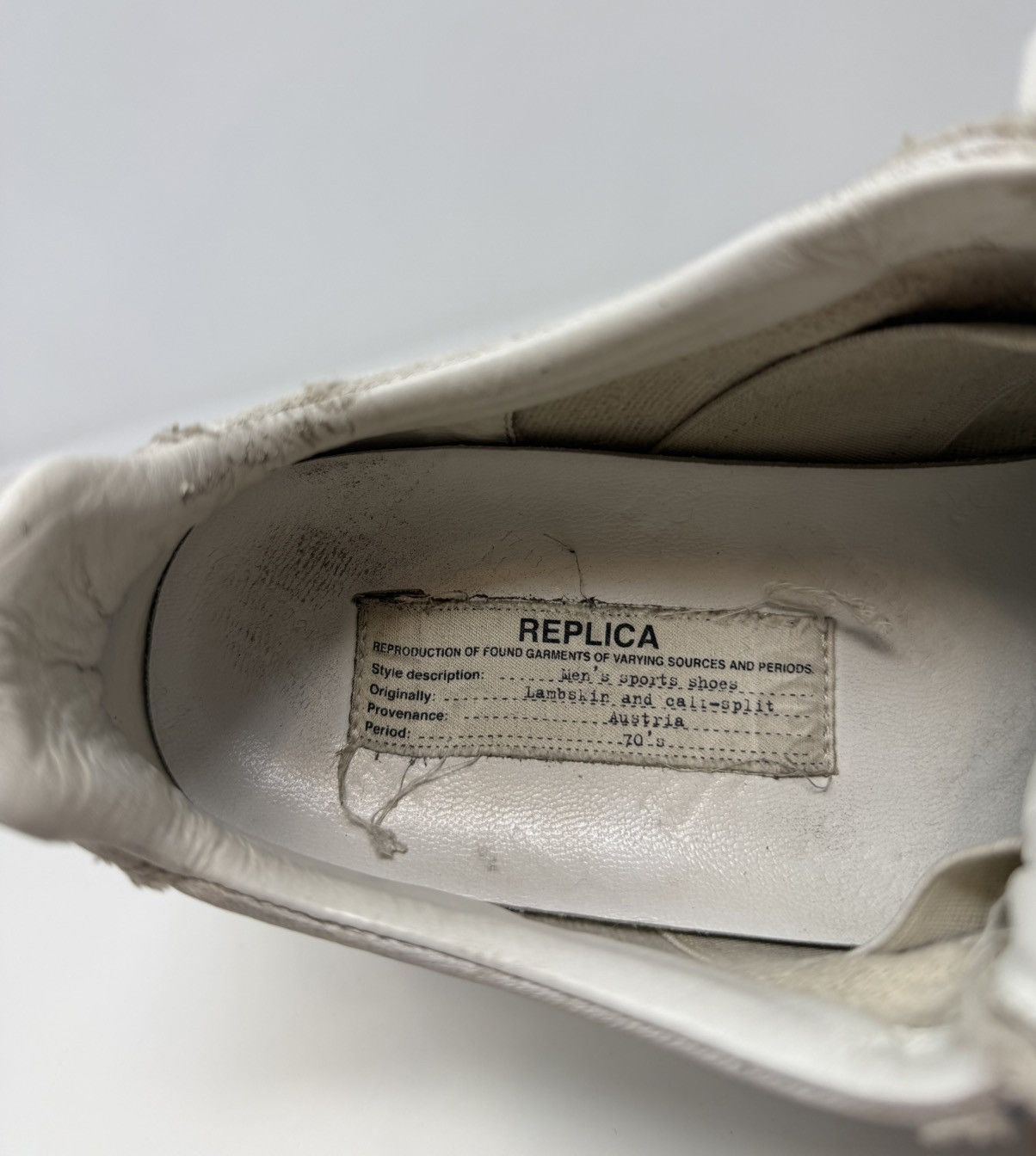 Maison Margiela Maison Margiela Replica Paint Splatter GAT Sneaker White Size US 7 / EU 40 - 8 Thumbnail