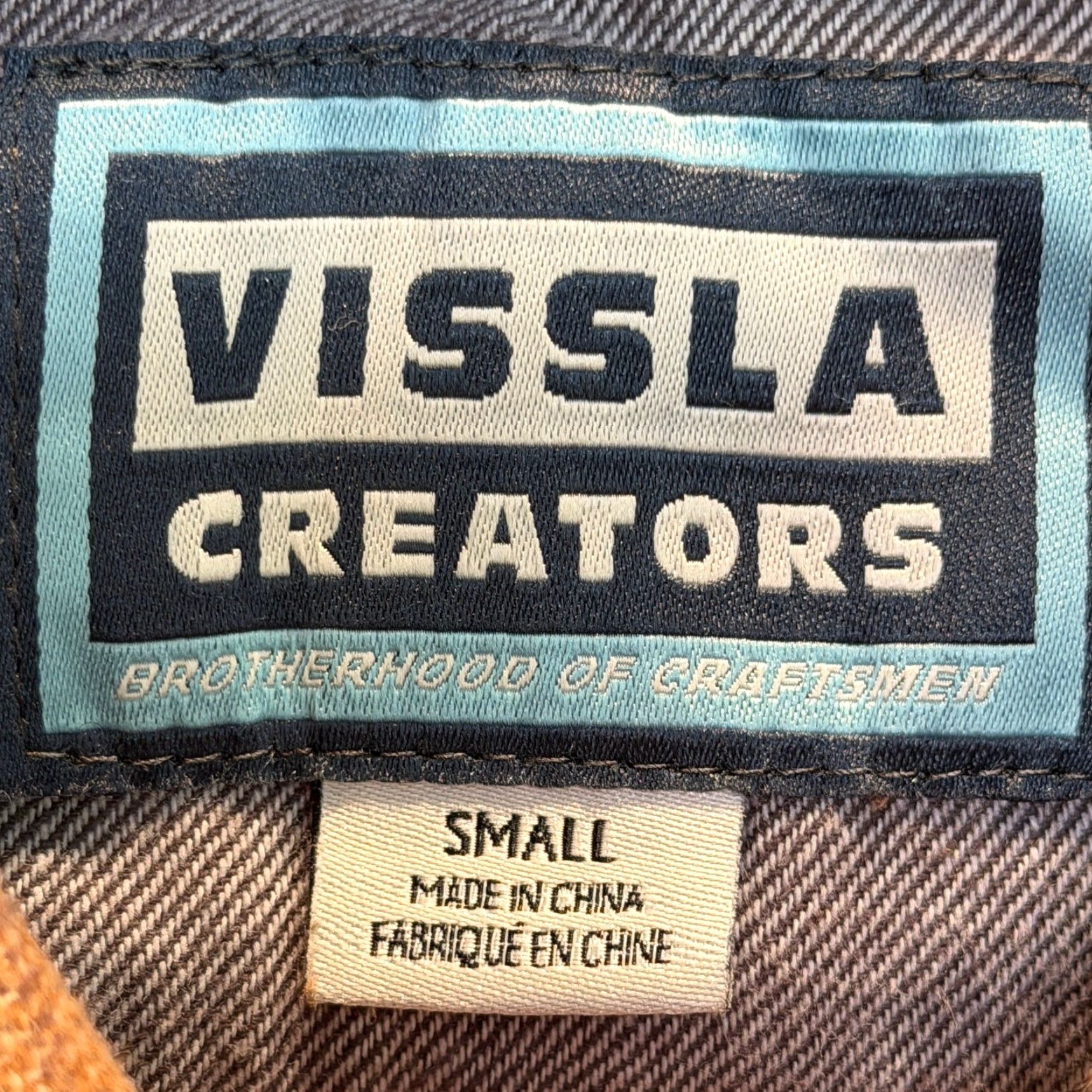Vissla Vissla Creators Shirt Mens Small Brown Norte Flannel Organic Cotton Button Up Size US S / EU 44-46 / 1 - 3 Thumbnail