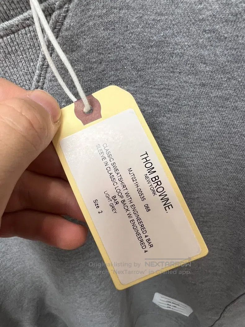 Thom Browne Thom Browne Grey hoodie Size US M / EU 48-50 / 2 - 4 Thumbnail