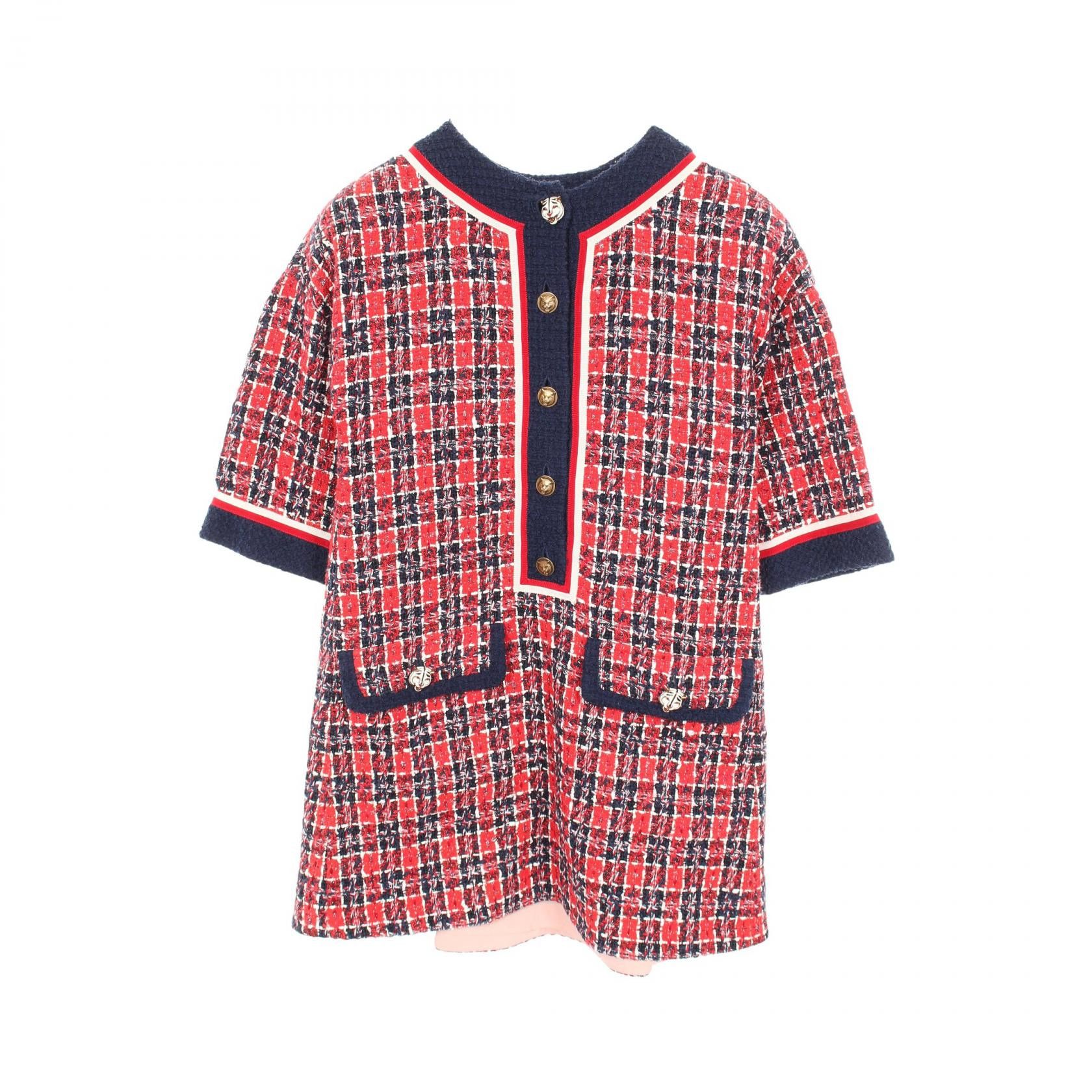 Gucci Gucci Gucci Cathead Cotton Rayon Dress Textile Dresses 516811 DUTY FREE for USA Size ONE SIZE - 1 Thumbnail