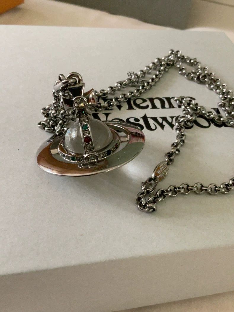 Vivienne Westwood Vivienne Westwood Gun black large orb necklace Size ONE SIZE - 1 Thumbnail