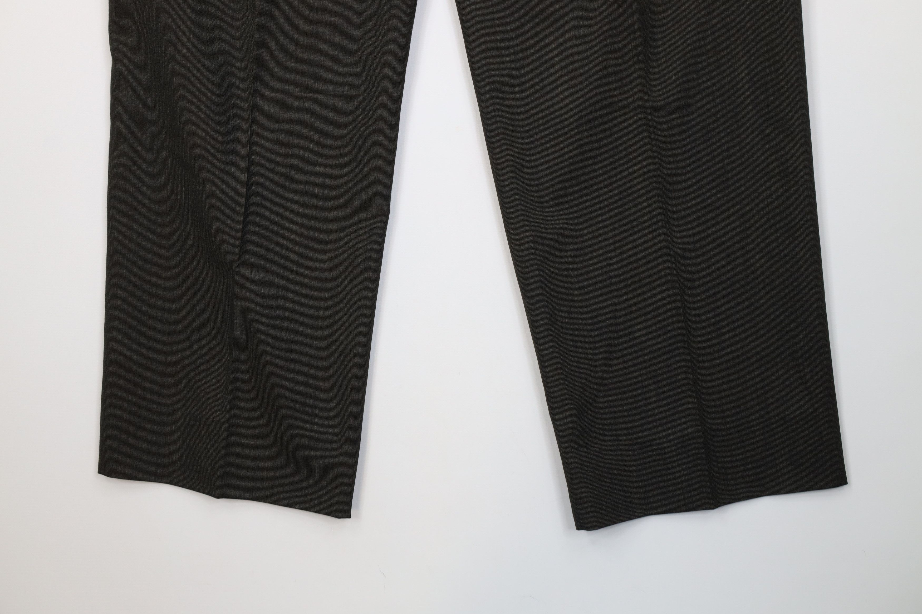 Vintage Vintage 90s Streetwear Wool Knit Wide Leg Chino Pants Green Size US 34 / EU 50 - 13 Thumbnail