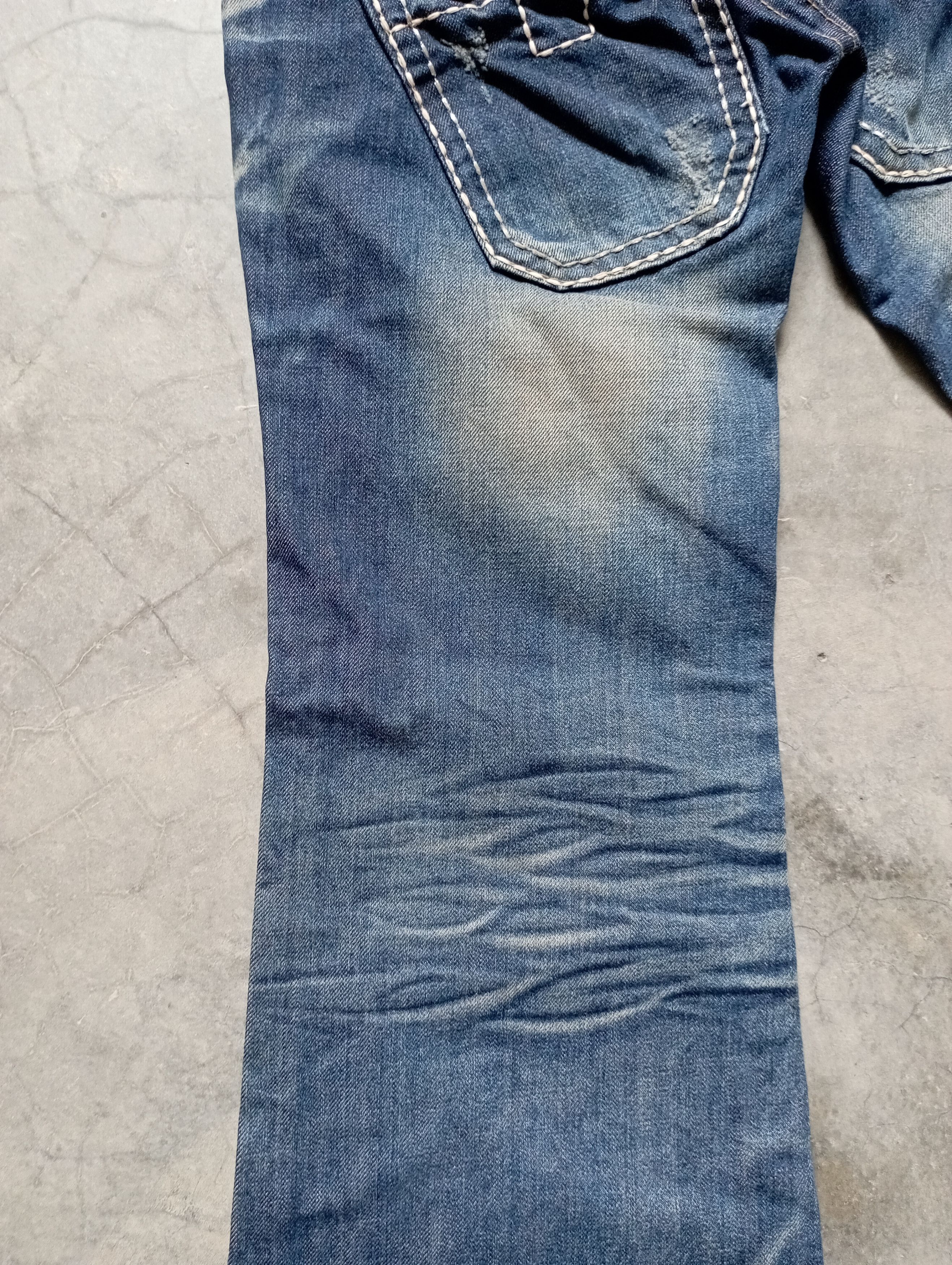Tornado Mart Super Flare Jeans Mud Rusty Lolita Yoshitomo Nara Jeans Size 24" / US 00 / IT 34 - 13 Thumbnail