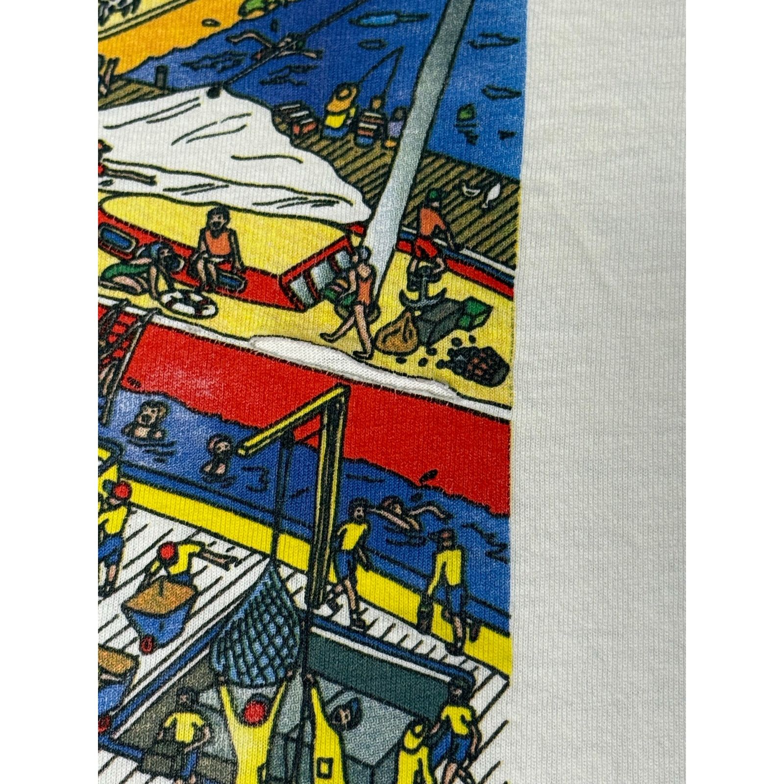 Fruit Of The Loom × Vintage Vintage Y2K Gorton Fisherman Double Sided T-shirt XL Size US XL / EU 56 / 4 - 6 Thumbnail