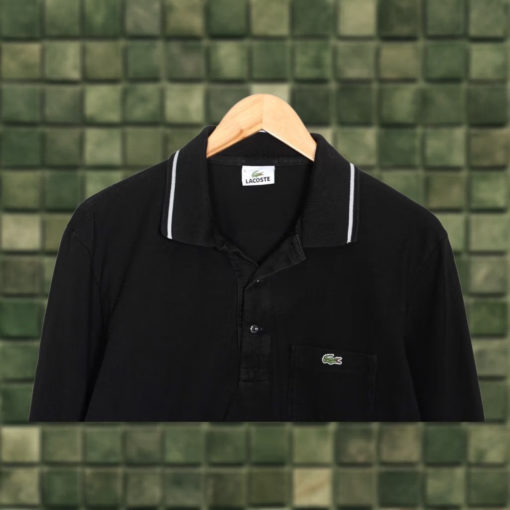 Lacoste LACOSTE Polo Shirt Men L Long Sleeve Black Size US L / EU 52-54 / 3 - 1 Thumbnail