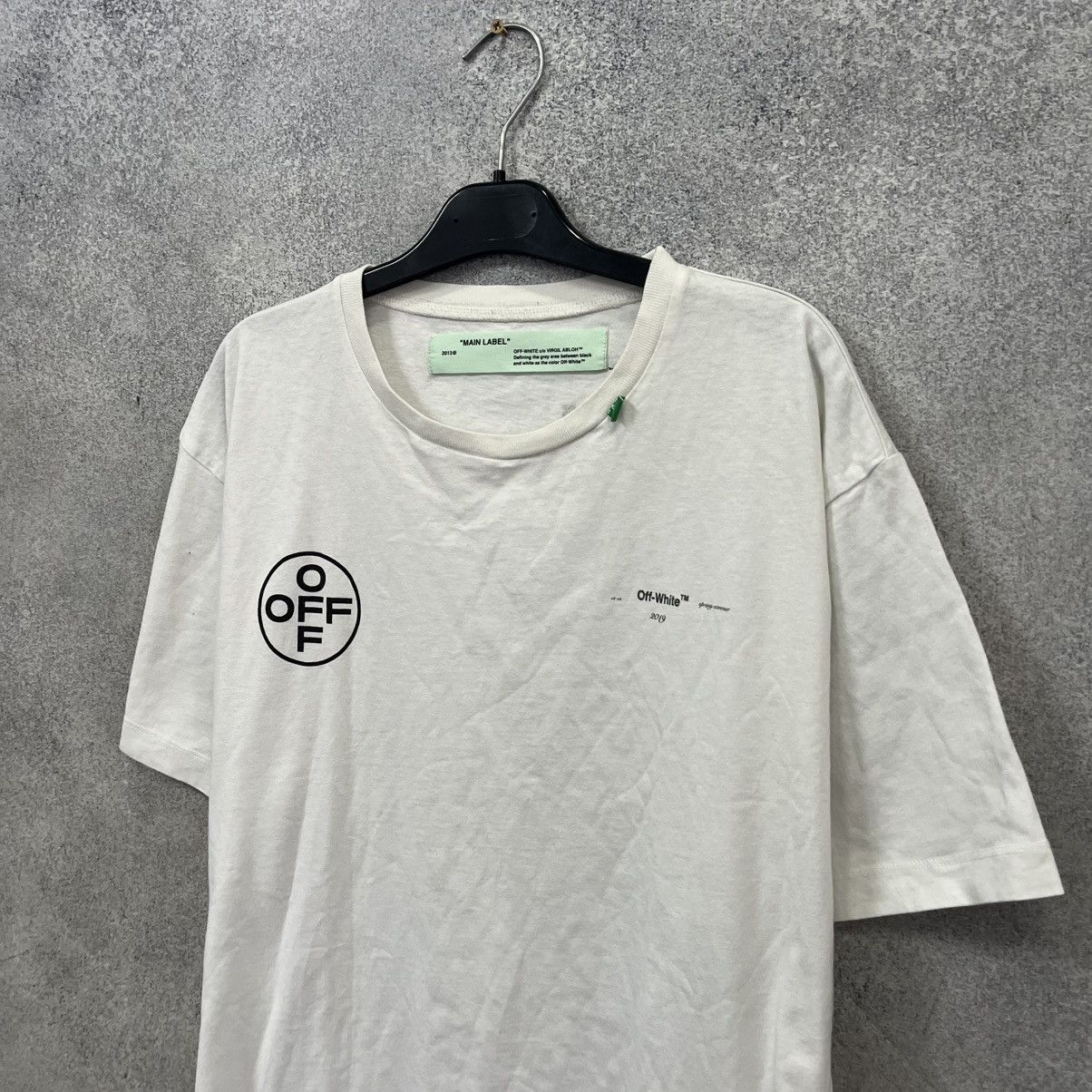 Off-White Off White T-shirt Big Logo White Size US S / EU 44-46 / 1 - 3 Thumbnail