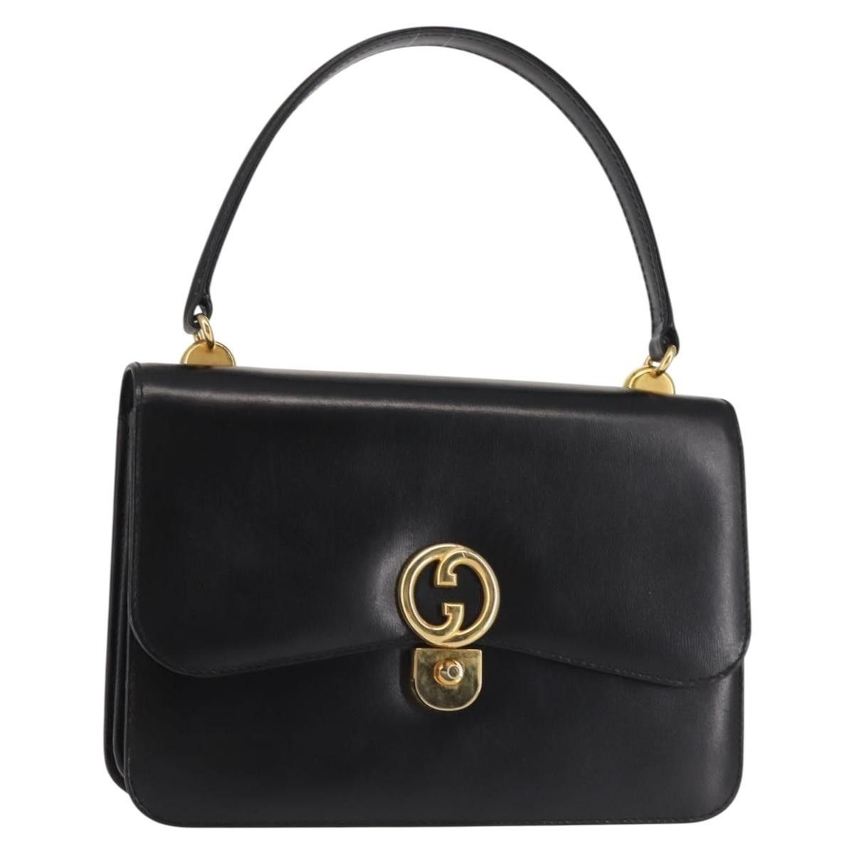 Gucci Gucci 1973 Flap Top Handle Bag Leather Size ONE SIZE - 1 Thumbnail