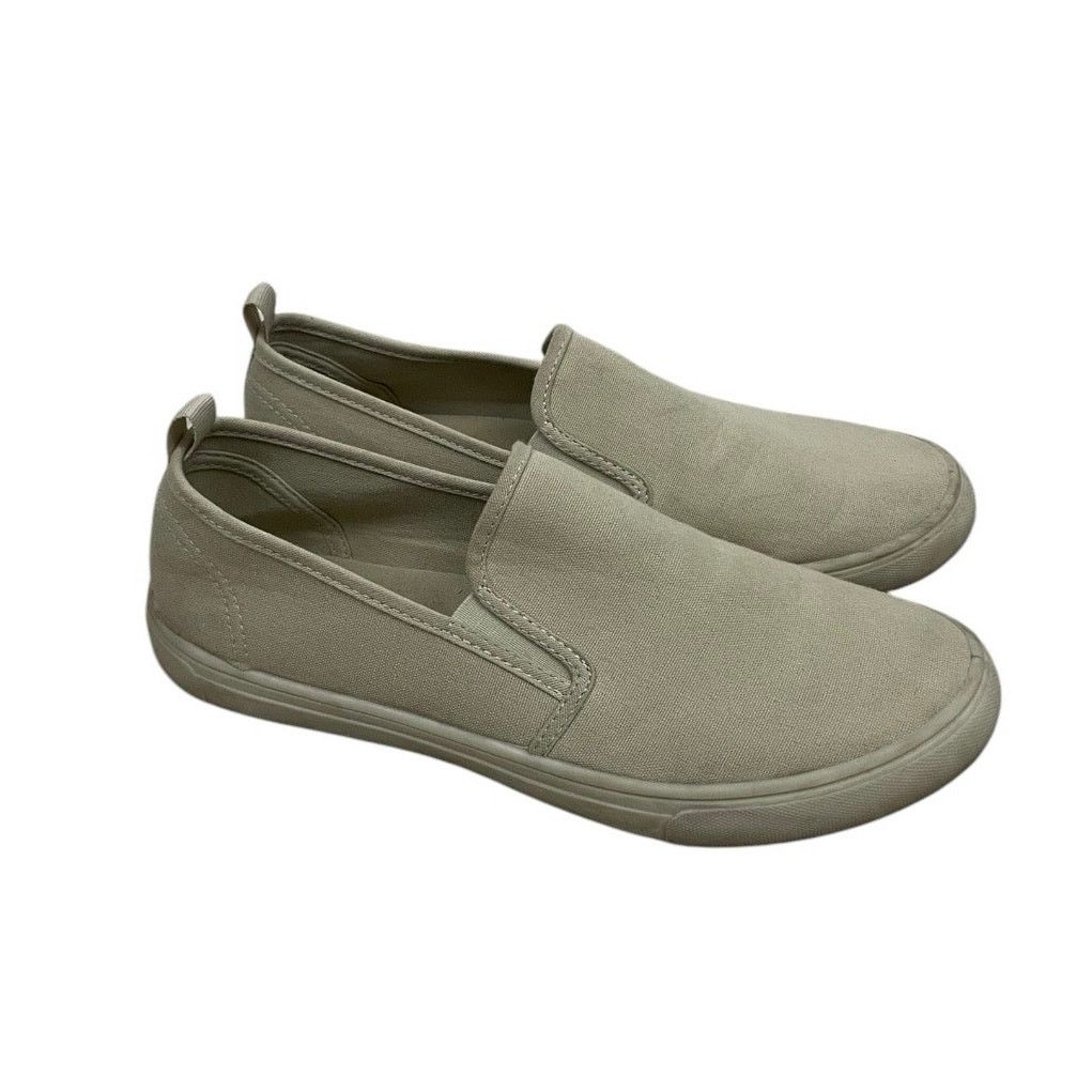 H&M H&M Tan Canvas Slip On Sneakers Size US 8.5 / IT 38.5 - 2 Thumbnail