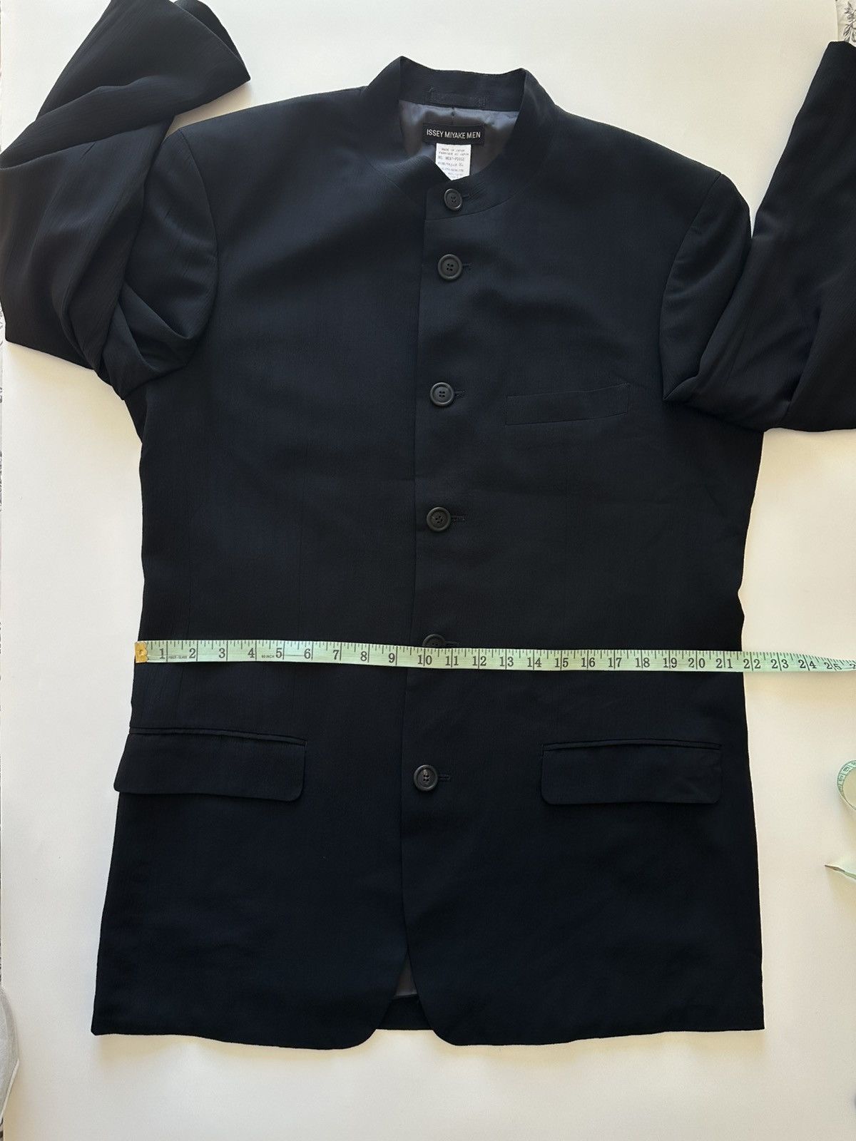Issey Miyake ISSEY MIYAKE MEN Mao Collar Jacket Blazer Outerwear Size US XL / EU 56 / 4 - 18 Thumbnail