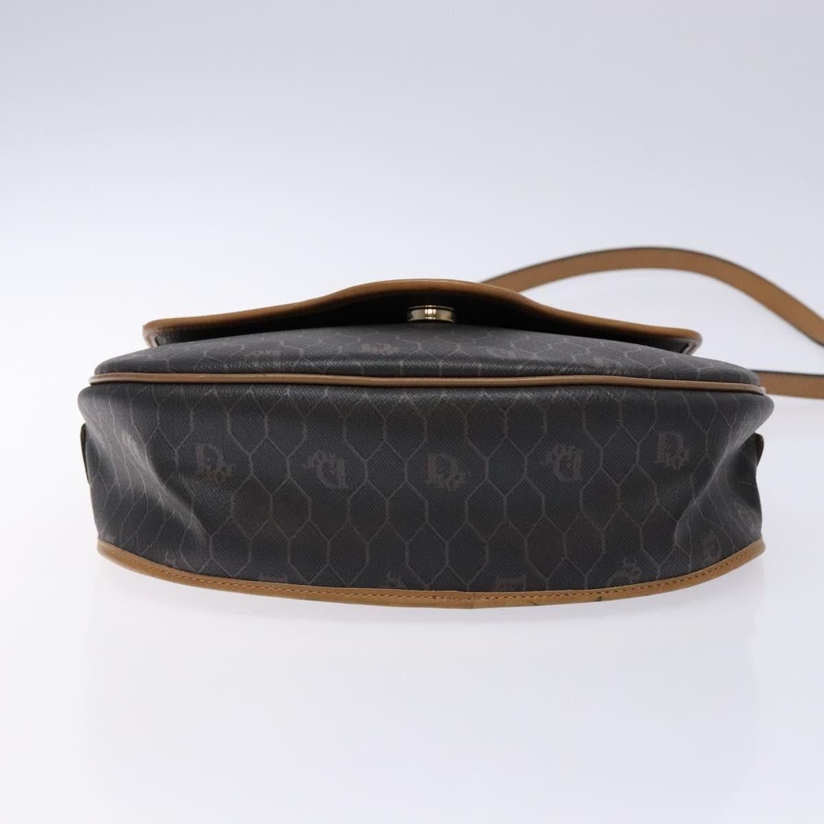 Dior DIOR Honeycomb Canvas Shoulder Bag Pvc Black Gold Size ONE SIZE - 9 Thumbnail