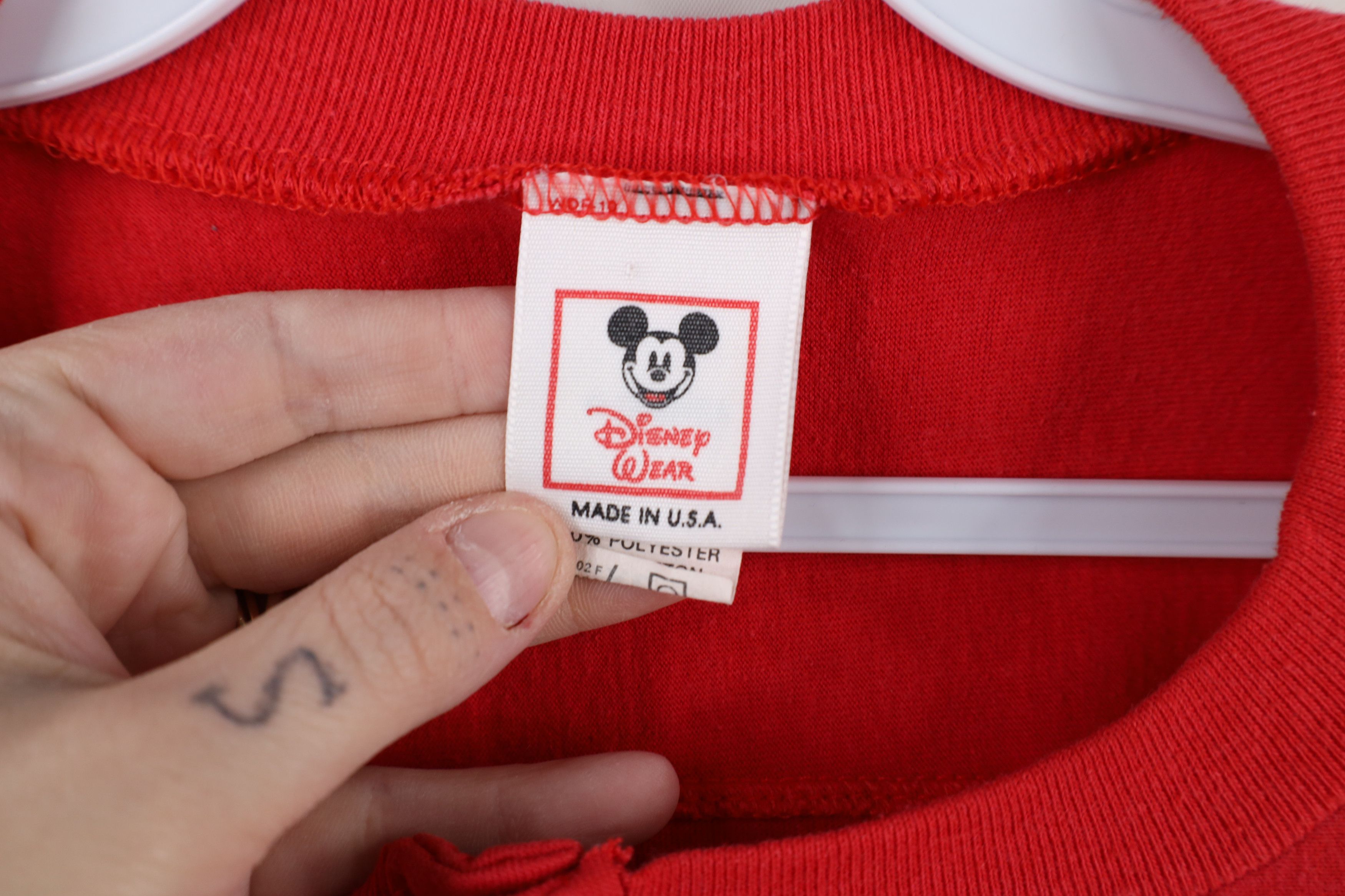 Disney × Vintage Vintage 80s 90s Disney Dolman Sleeve Pullover Henley T-Shirt Size US XL / EU 56 / 4 - 6 Thumbnail