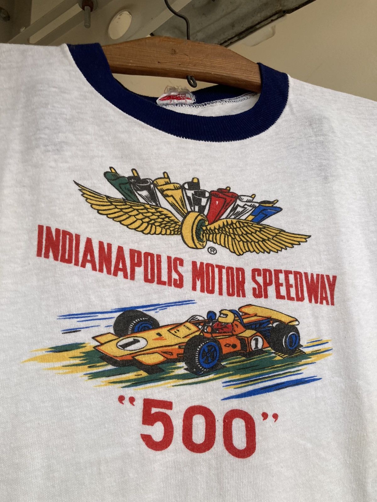 Vintage Vintage 60s/70s Indianapolis Motor Speedway Ringer Tee Size US S / EU 44-46 / 1 - 3 Thumbnail