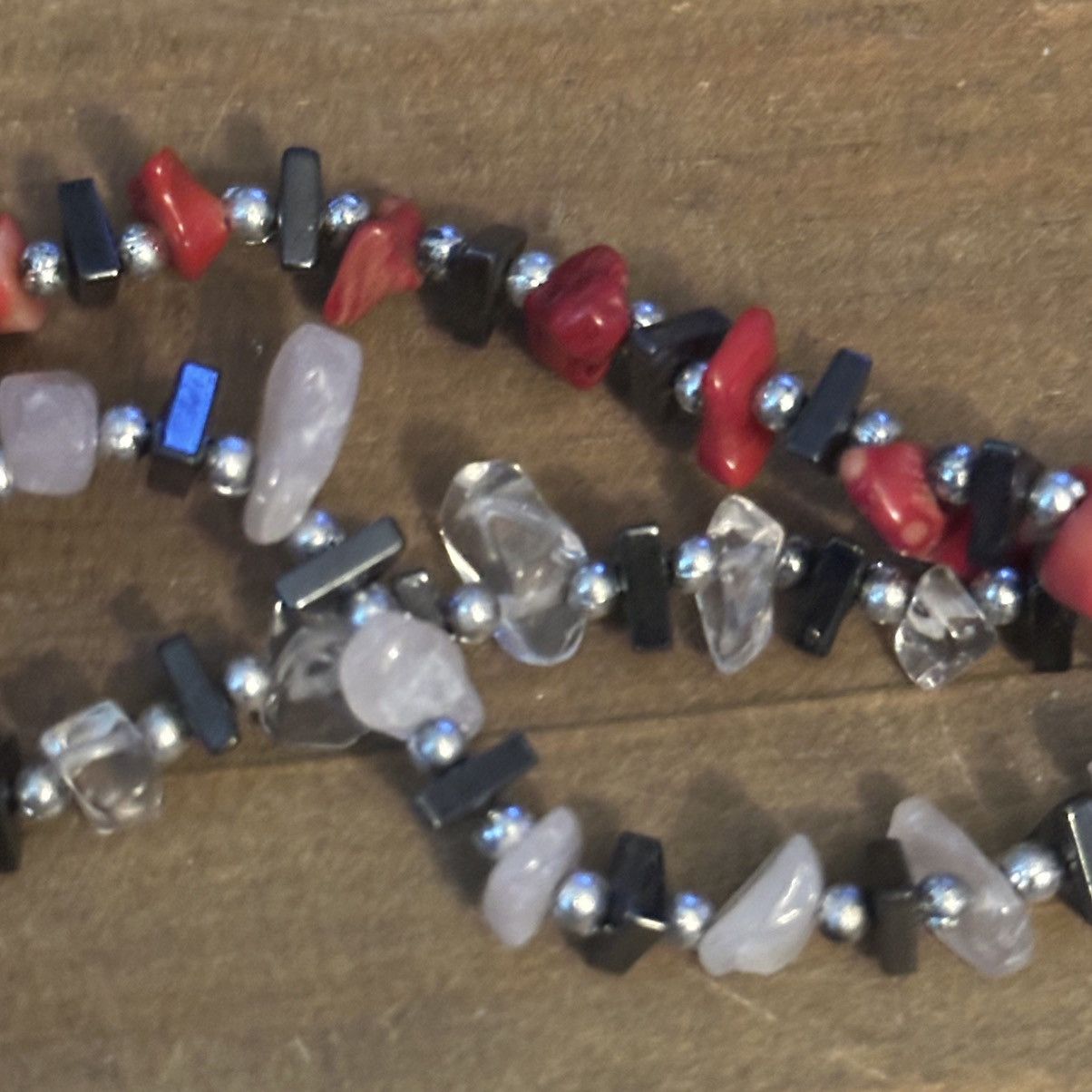 Other Hematite agate chip cluster necklace Size ONE SIZE - 4 Thumbnail