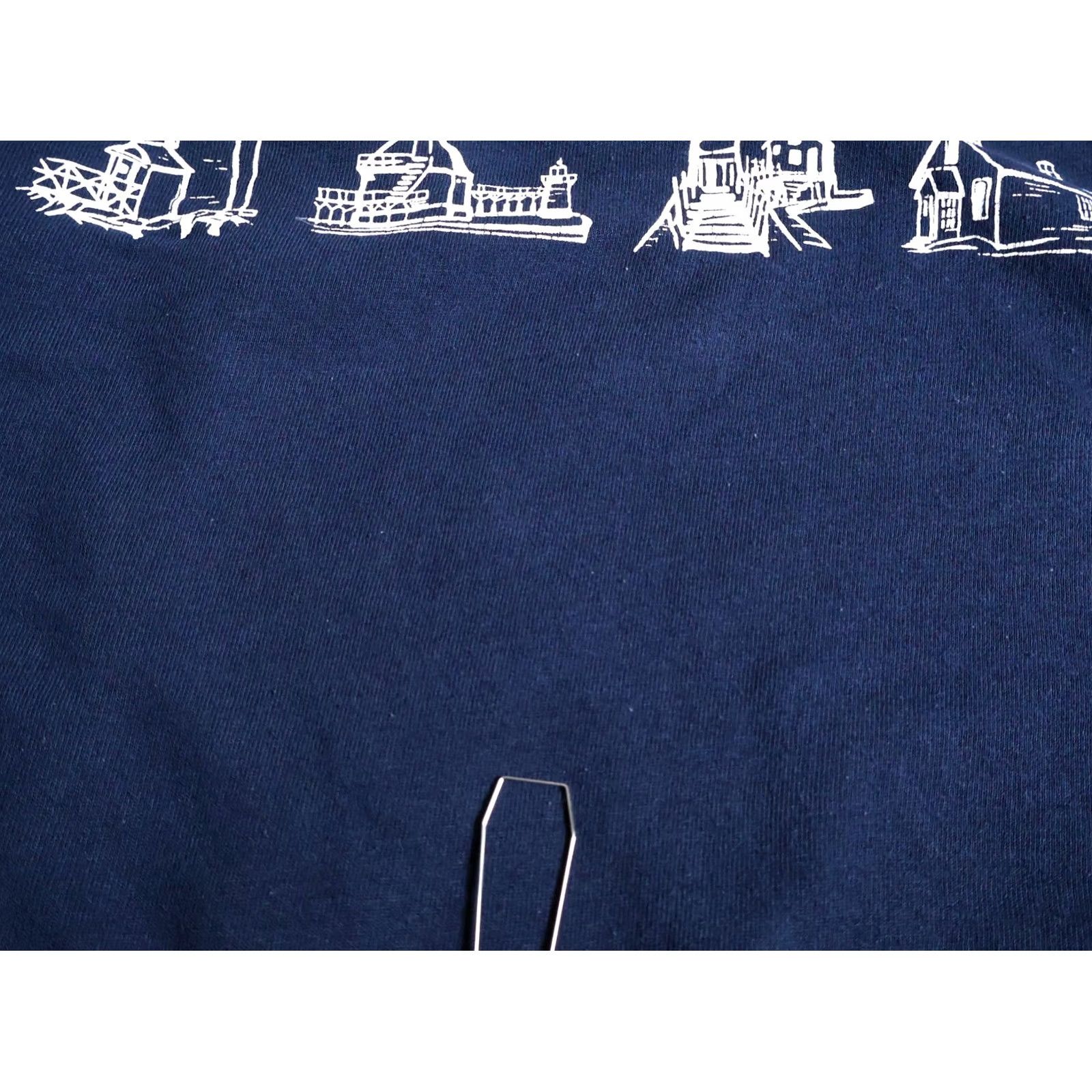 Jerzees VINTAGE Michigan Rag Co. Lighthouse Sweatshirt Jerzees 2X Blue 50/50 Crew Neck Long Sleeve Graphic Print Men Size US XXL / EU 58 / 5 - 5 Thumbnail