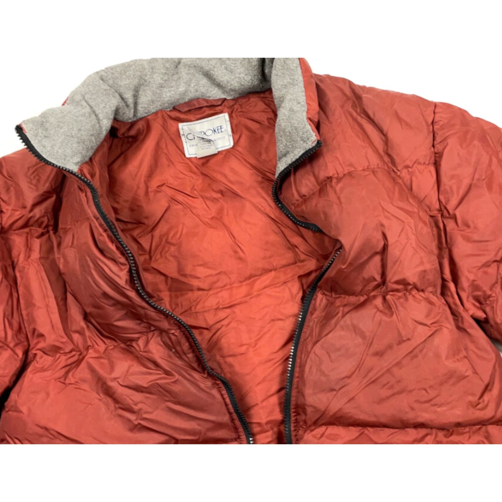 Cherokee VINTAGE Cherokee Jacket Mens Adult Medium Orange Down Insulated Full Zip 90s Puffer Size US M / EU 48-50 / 2 - 6 Thumbnail