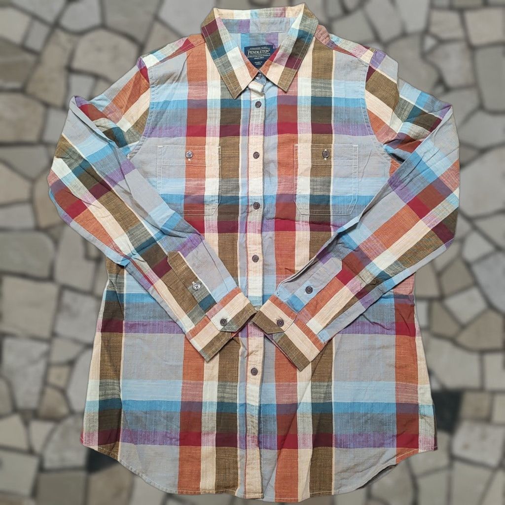 Pendleton Pendleton Shirt Womens Medium Plaid Colorful Cotton Size M / US 6-8 / IT 42-44 - 1 Thumbnail