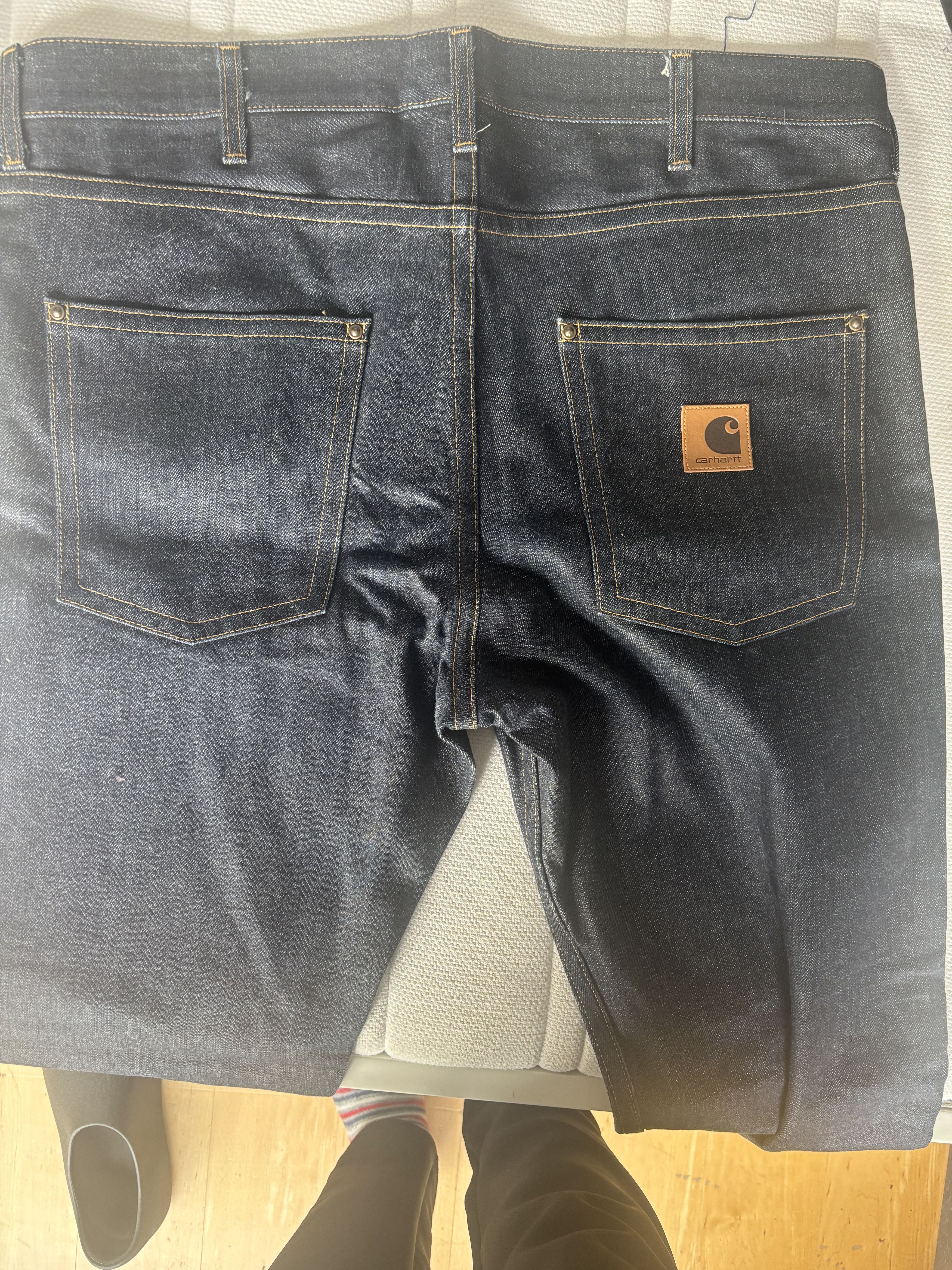 Carhartt Carhartt Slim Pant Raw Denim Jeans 38x34 Size US 38 / EU 54 - 2 Thumbnail