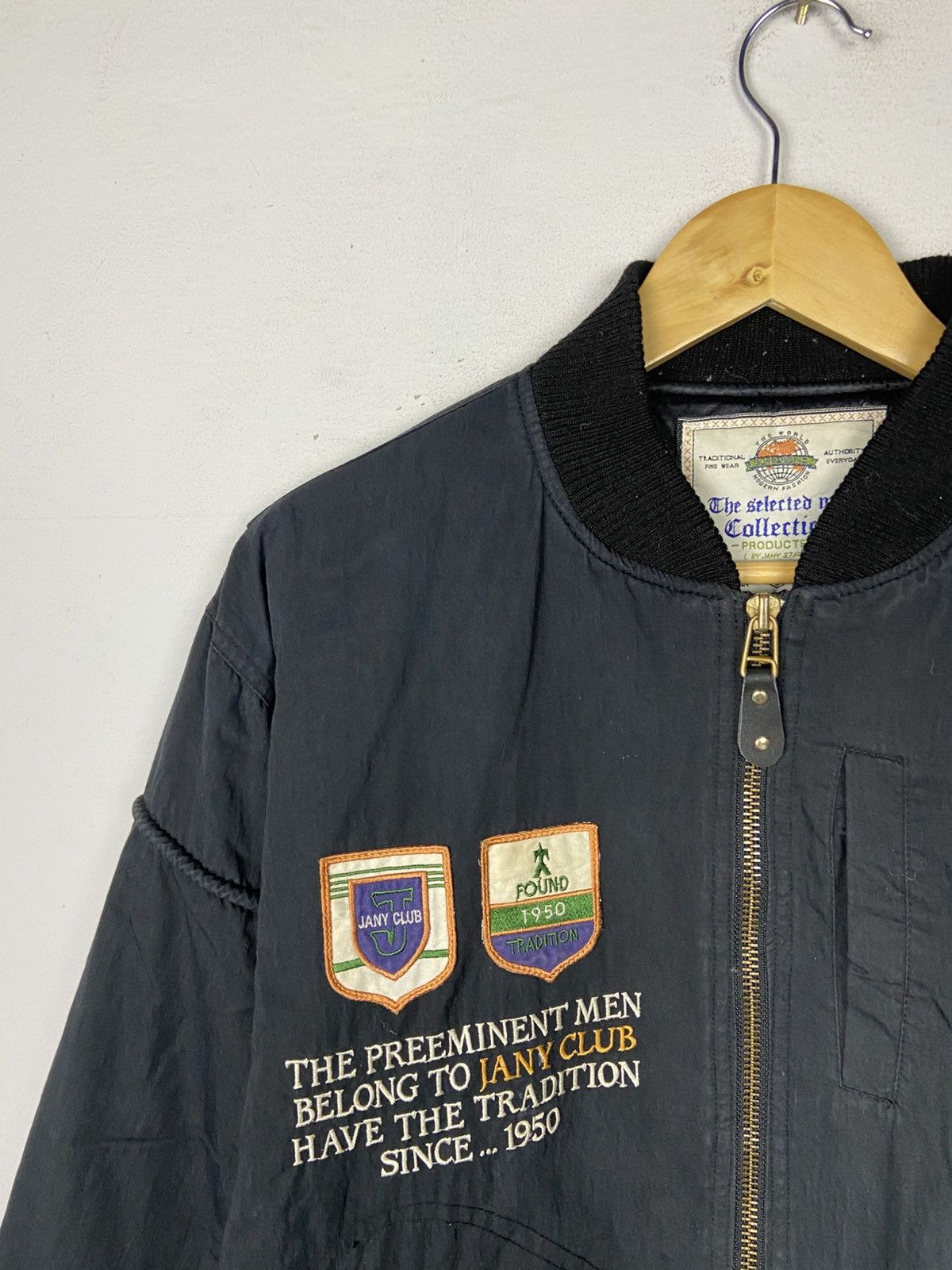 Japanese Brand VINTAGE JANNY STAFF CLUB BOMBER Size US L / EU 52-54 / 3 - 4 Thumbnail